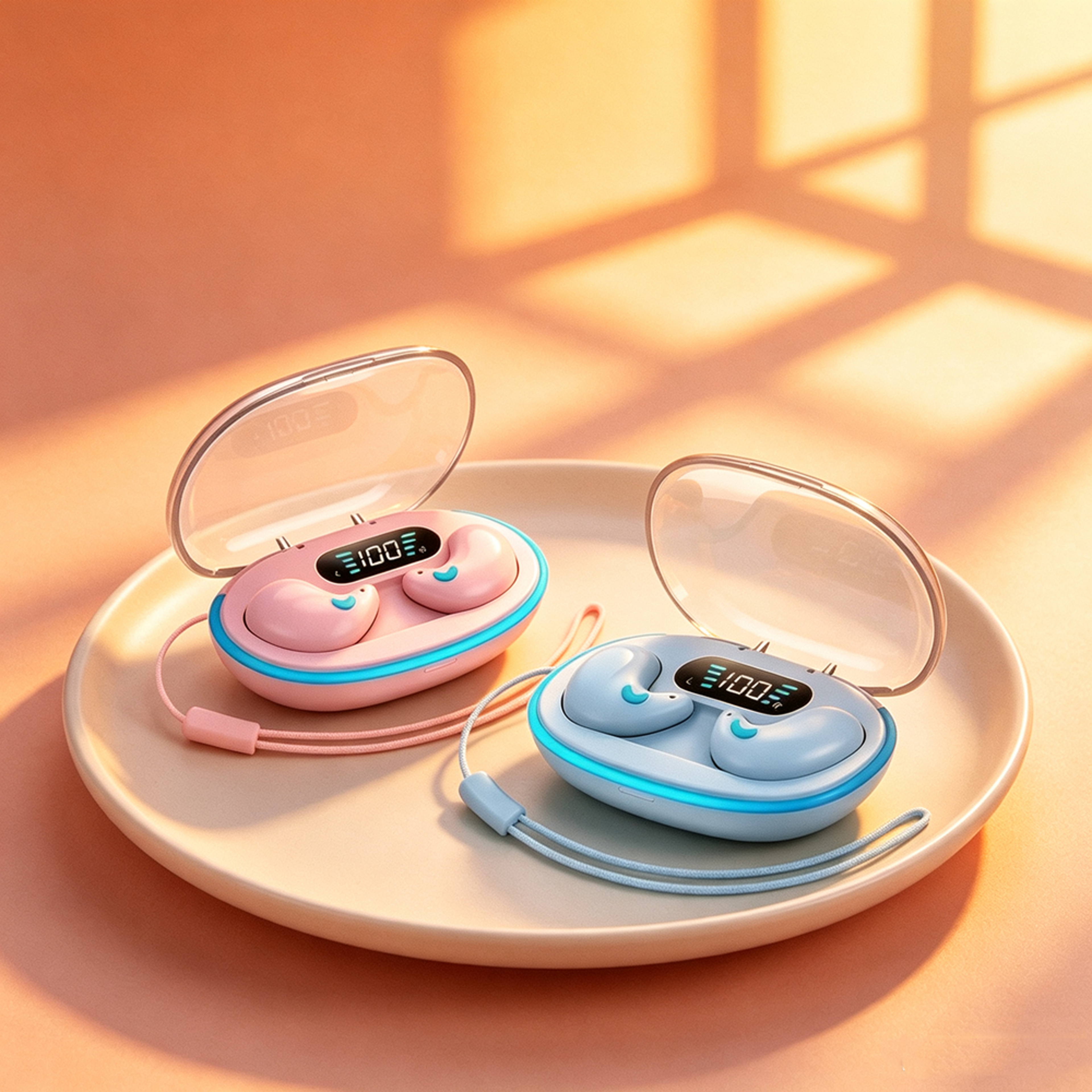 comfortfit tws wireless earbuds with memory foam cushions