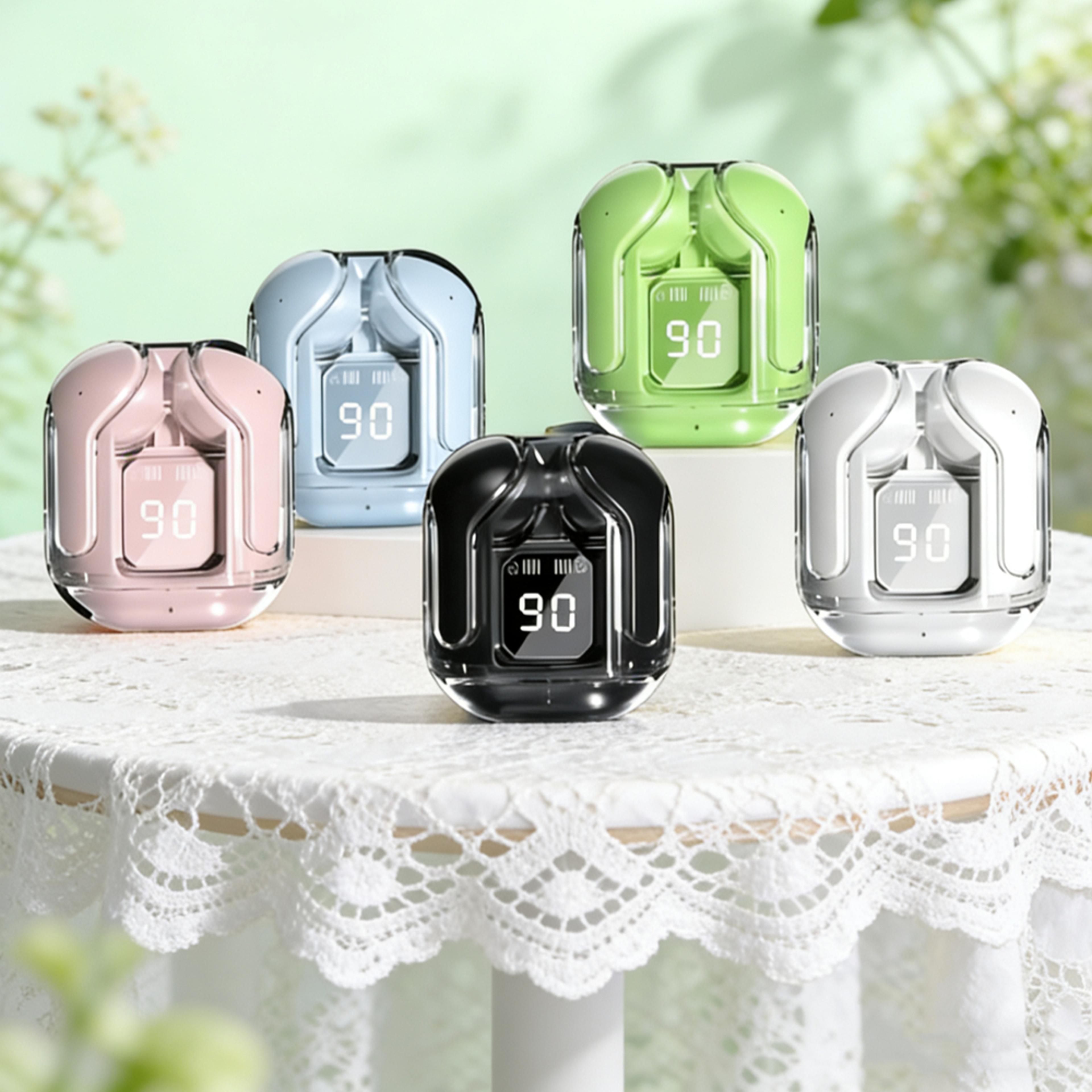 mini tws wireless earbuds with led battery display