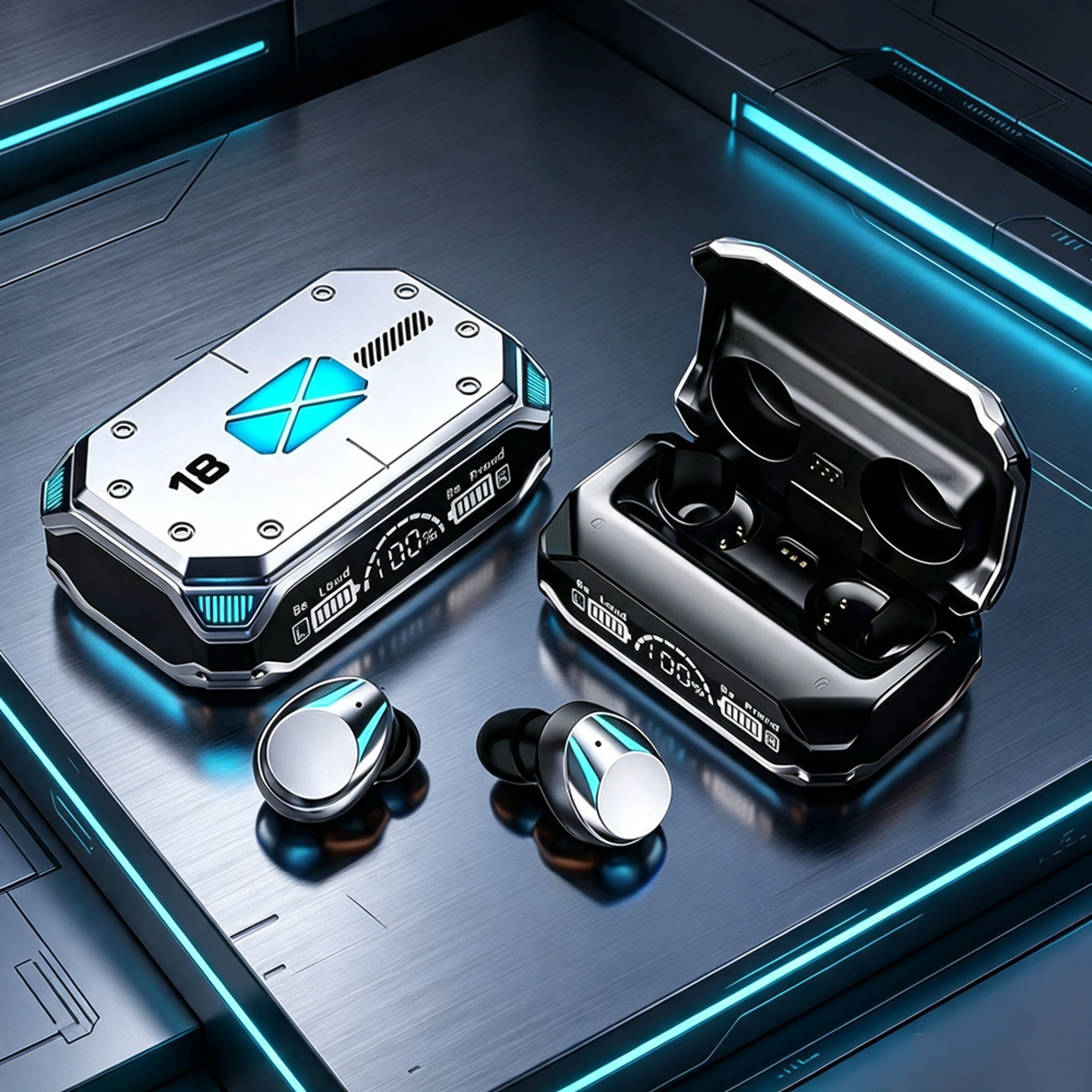 tws wireless earbuds with noise reduction and touch control