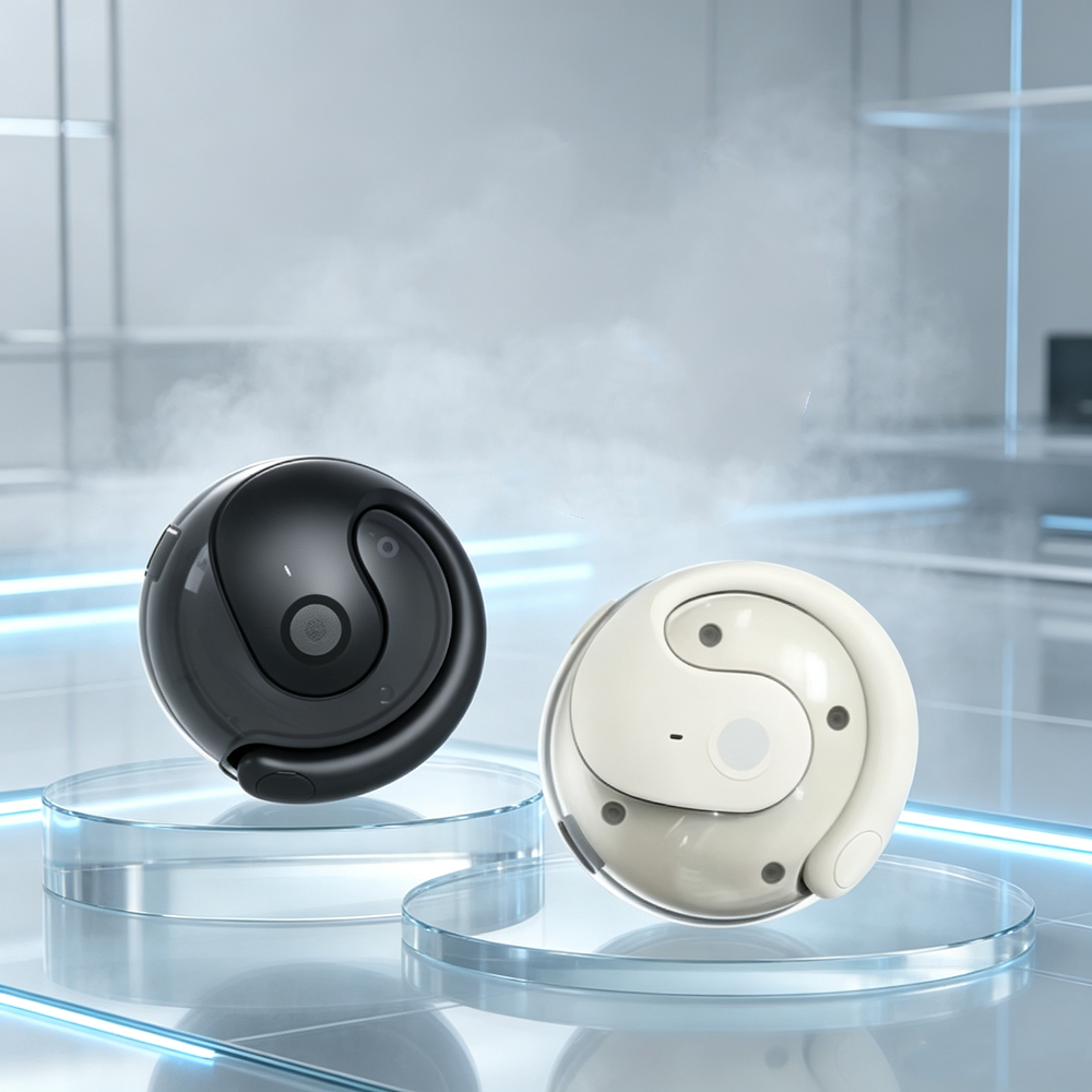 hifi bass wireless ear hook earbuds with hd mic