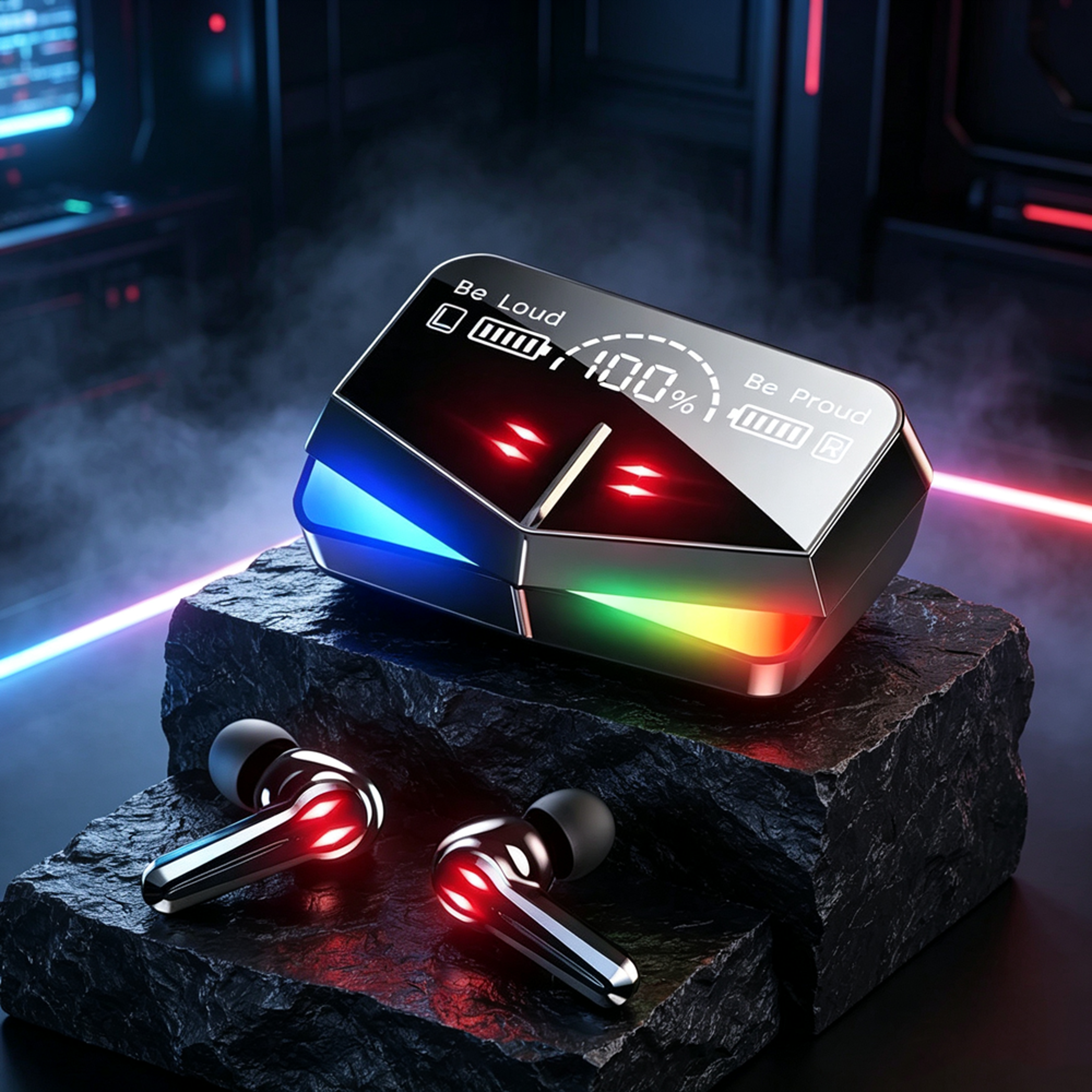 true wireless bluetooth earbuds with stereo sound and microphone
