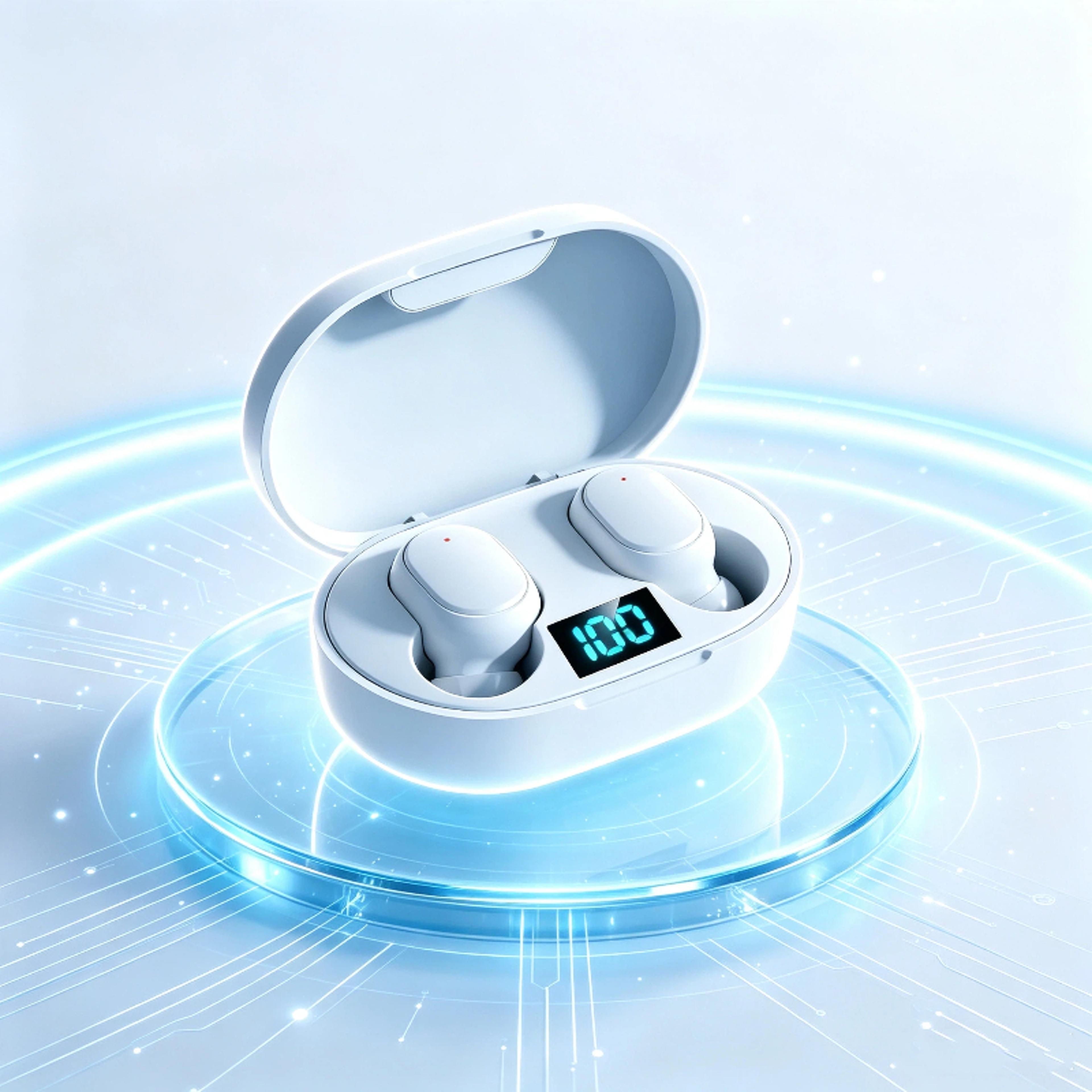 wireless earbuds with led display hifi low latency bluetooth sports earbuds