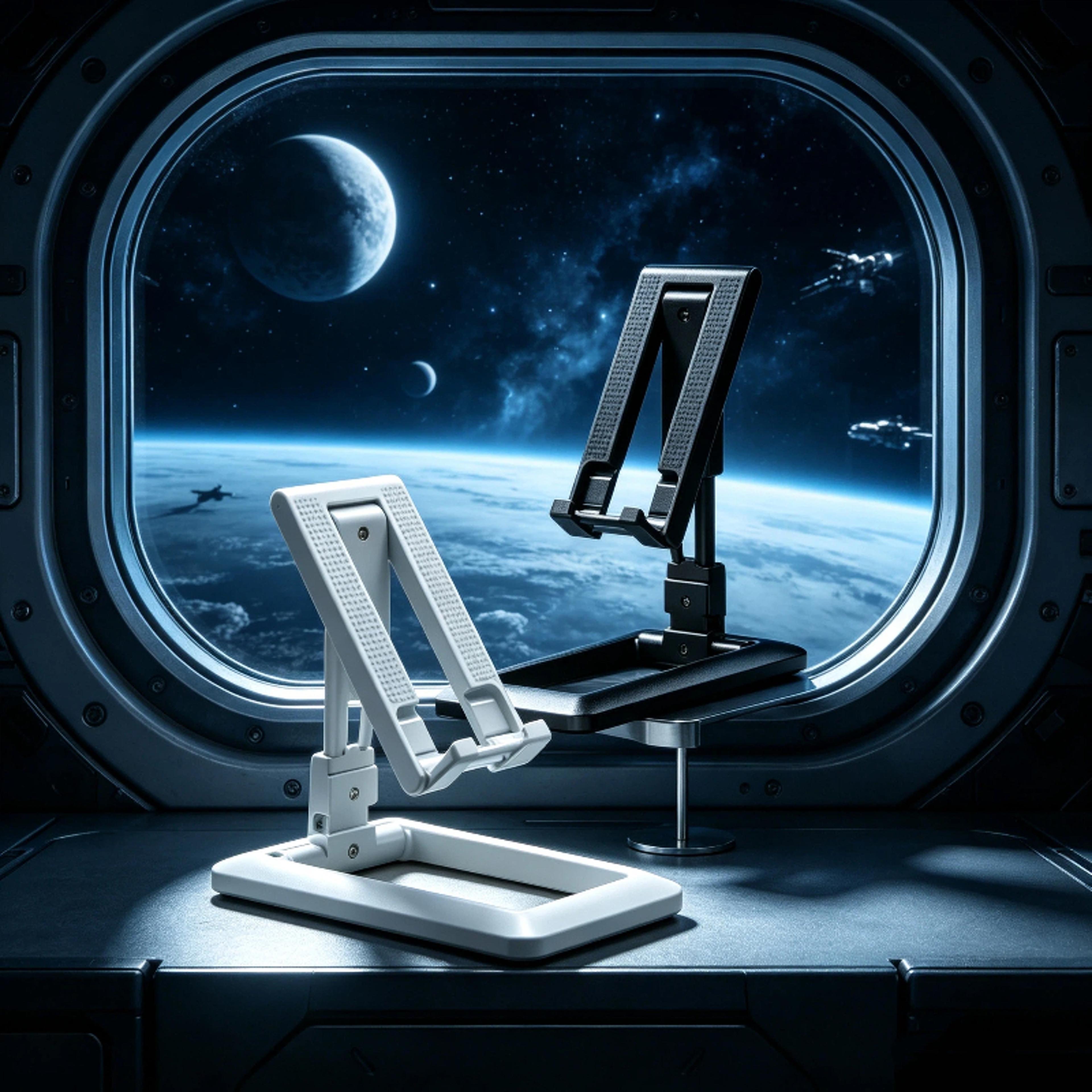 adjustable tablet stand for desk portable phone and laptop holder