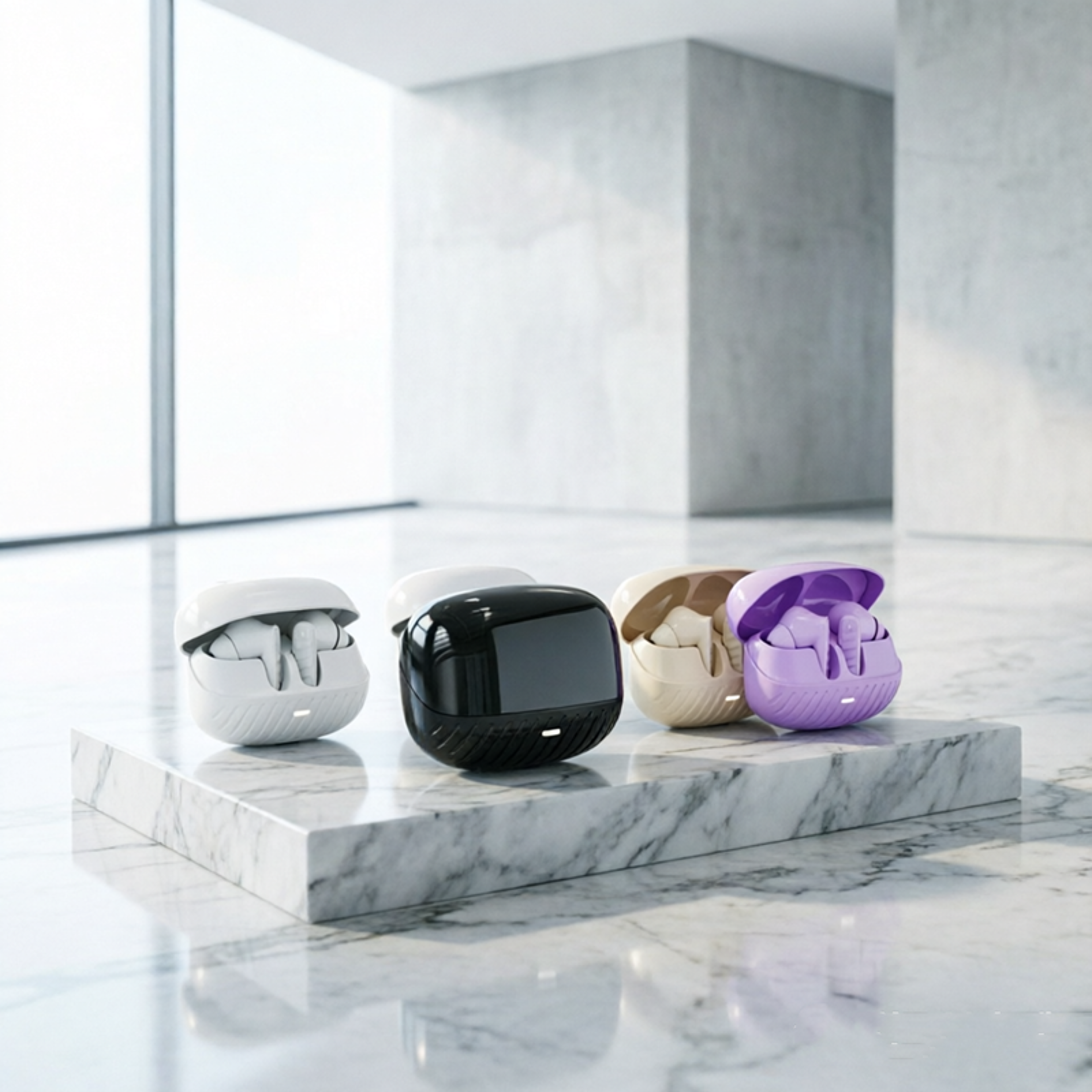 tws wireless earbuds with touch control low latency and noise reduction