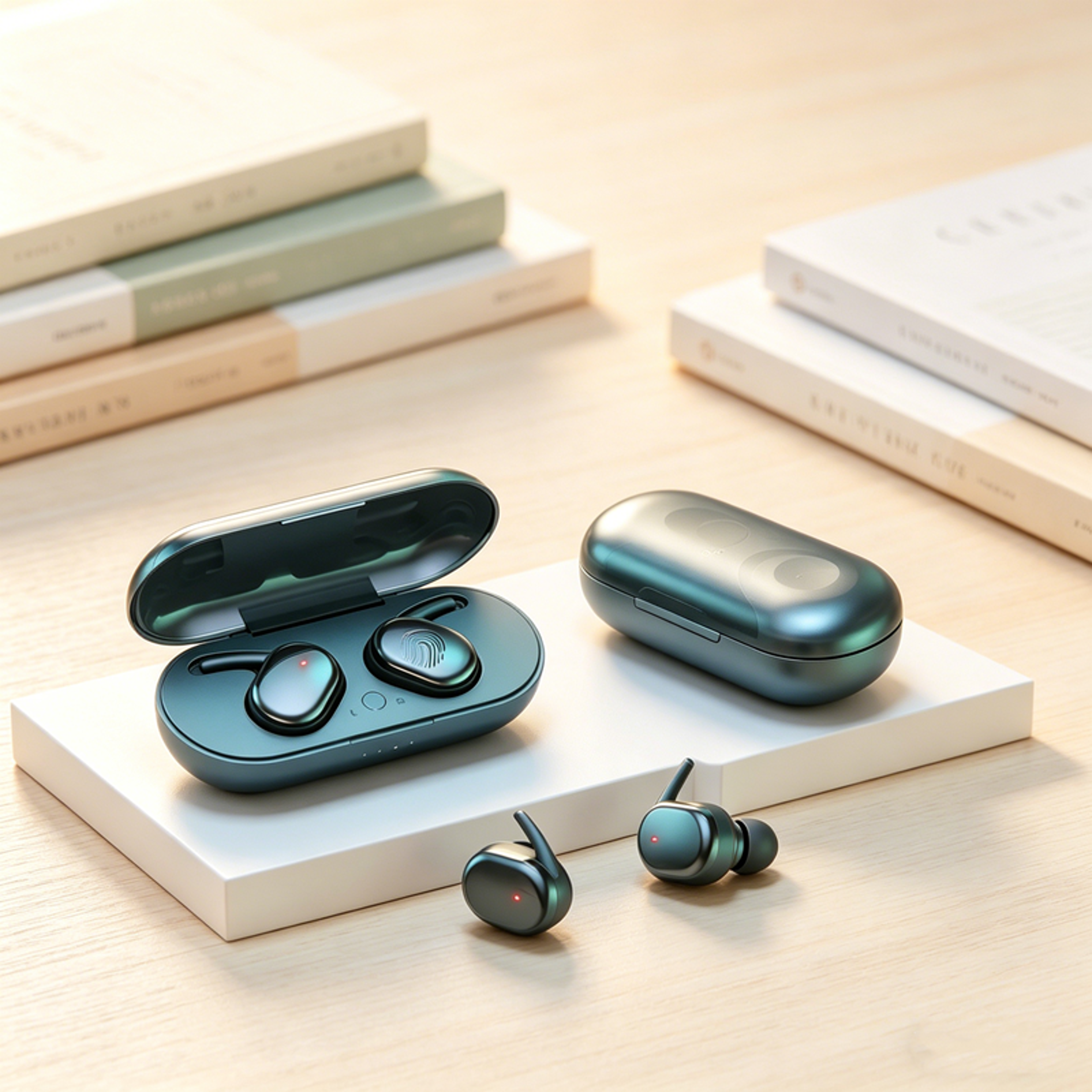 tws wireless bluetooth earbuds with touch control and microphone