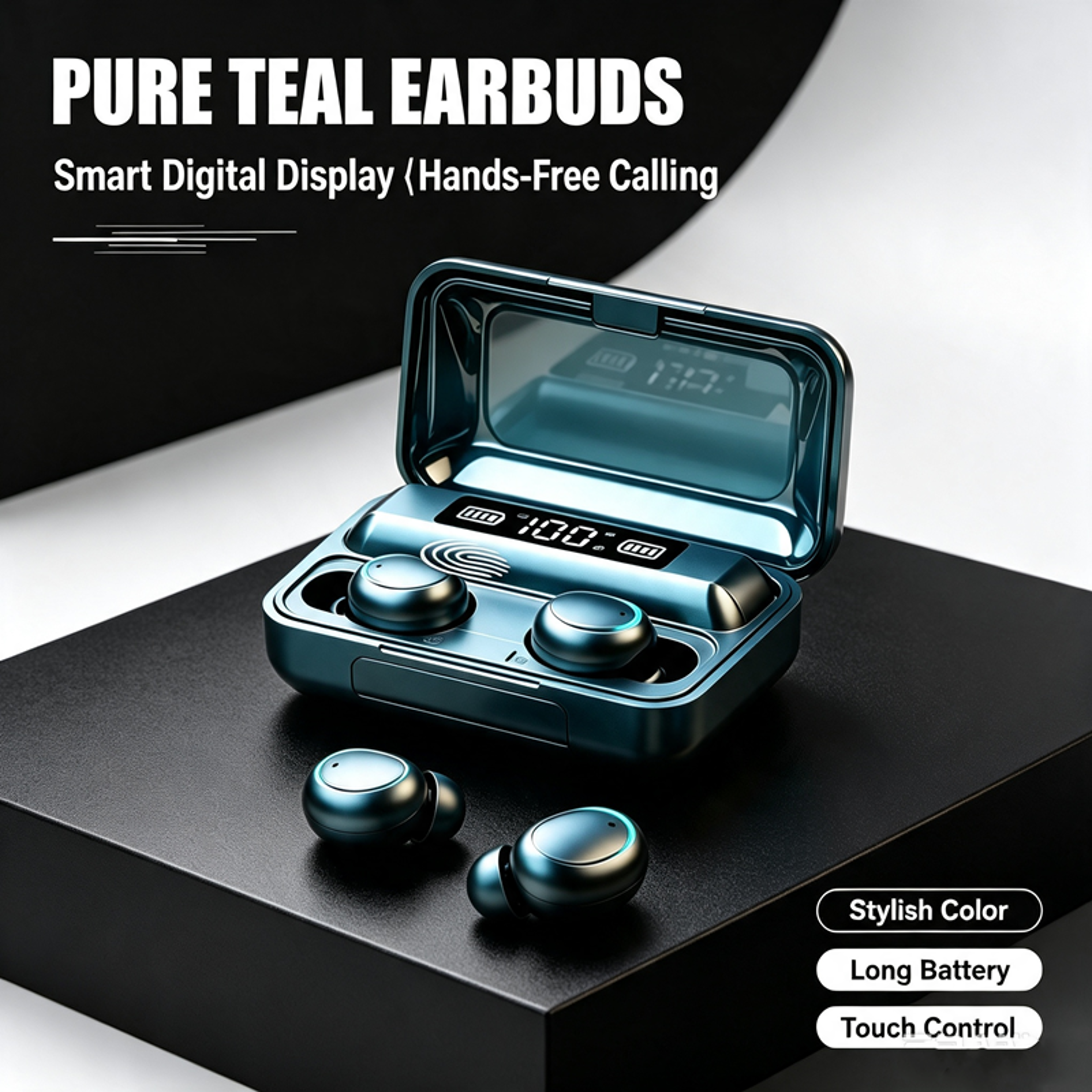 stereo tws wireless earbuds high bass sport headphones