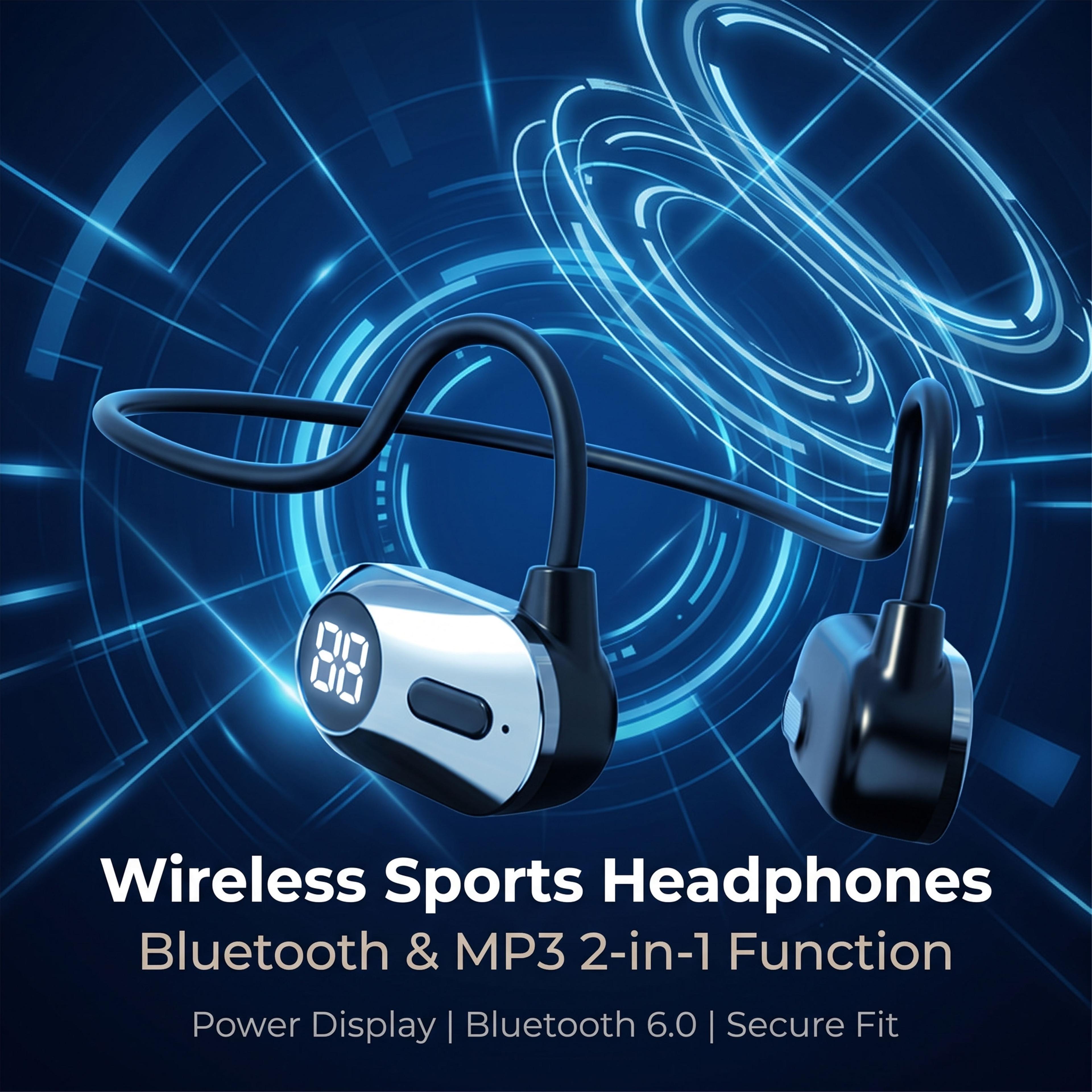 secure fit wireless sports earbuds waterproof tws ear hook headphones