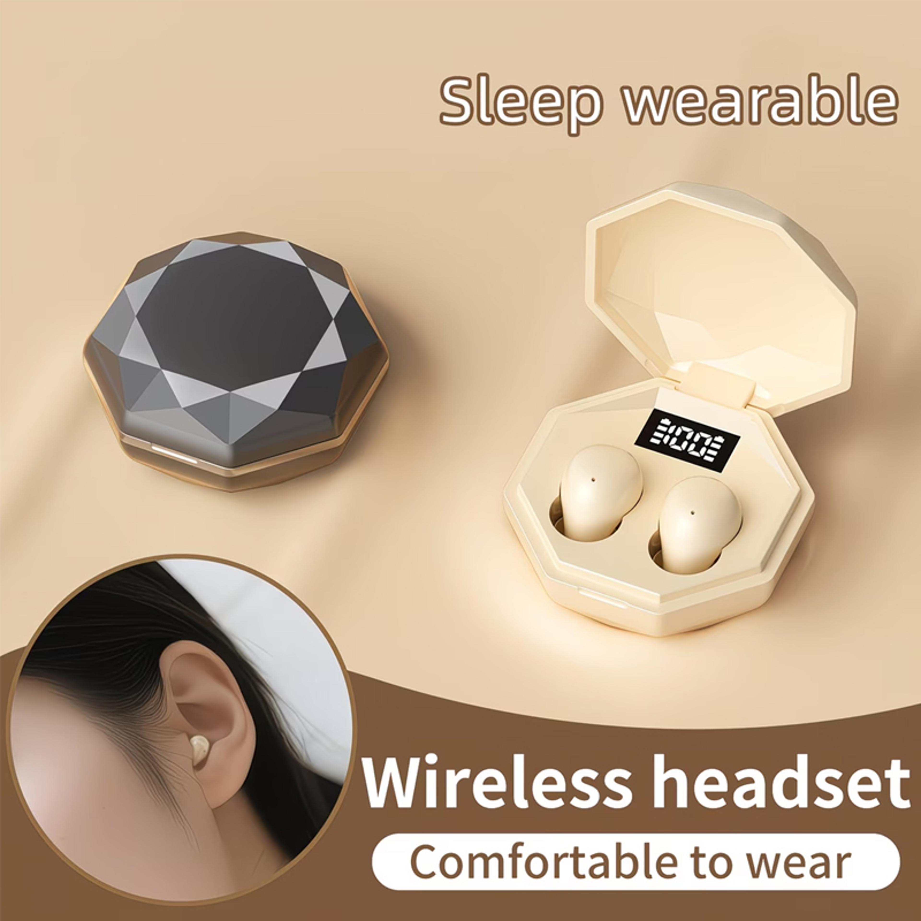 mini sleep earbuds invisible wireless earbuds with stereo bass and hd calls