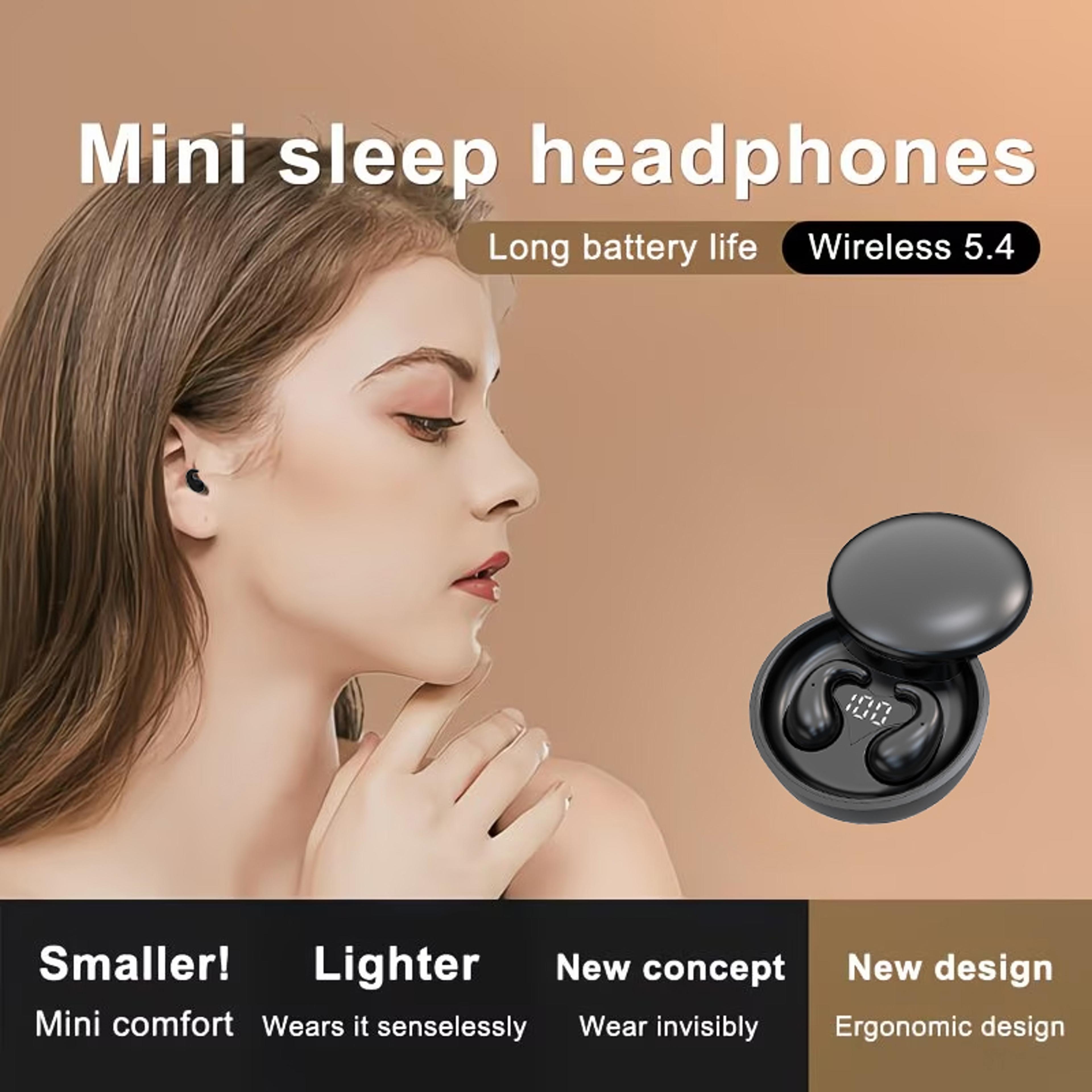 invisible sleep earbuds ultra thin wireless headphones for side sleepers