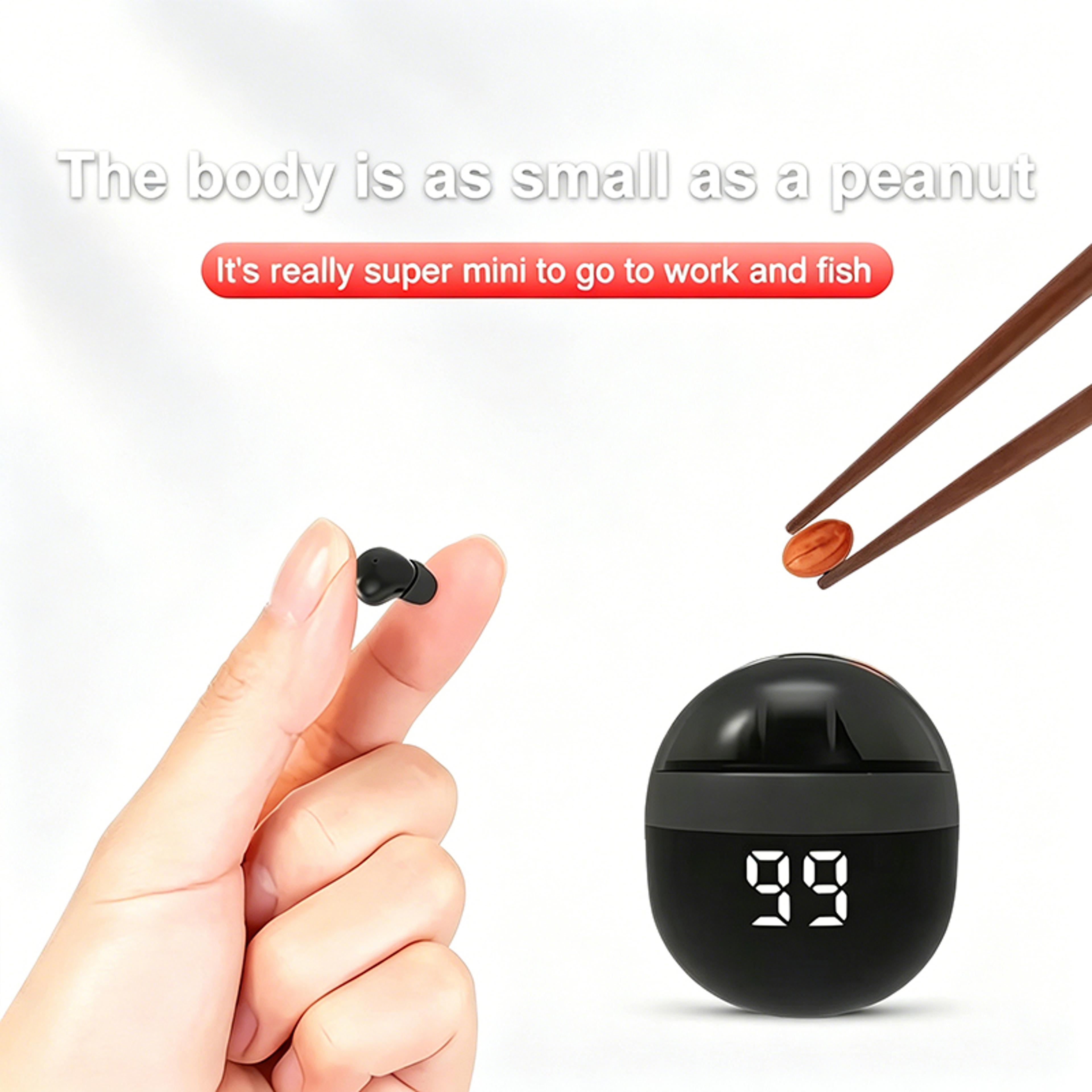 mini invisible bluetooth earbuds wireless noise isolating headphones