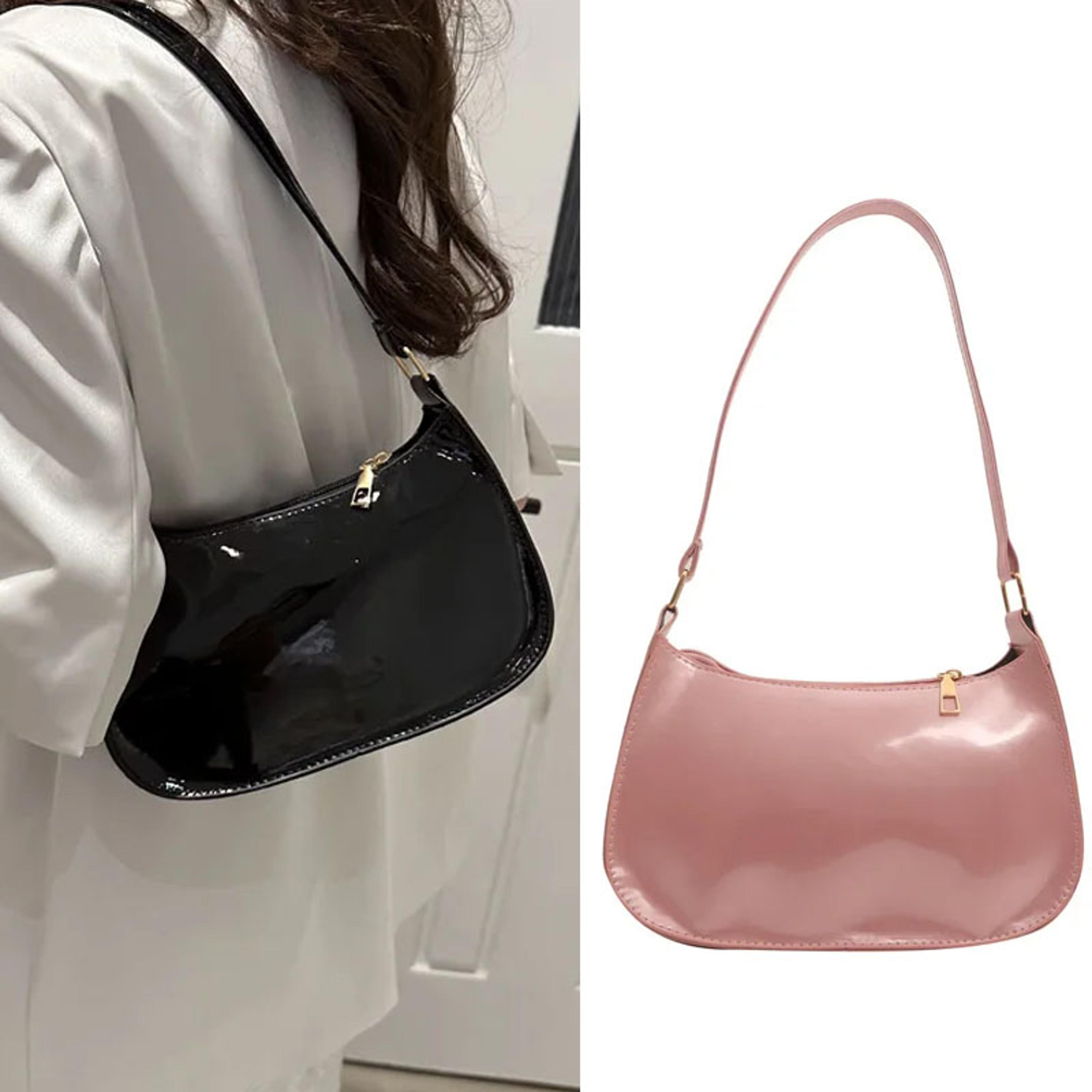 retro pu leather shoulder bag for women casual underarm hobo purse