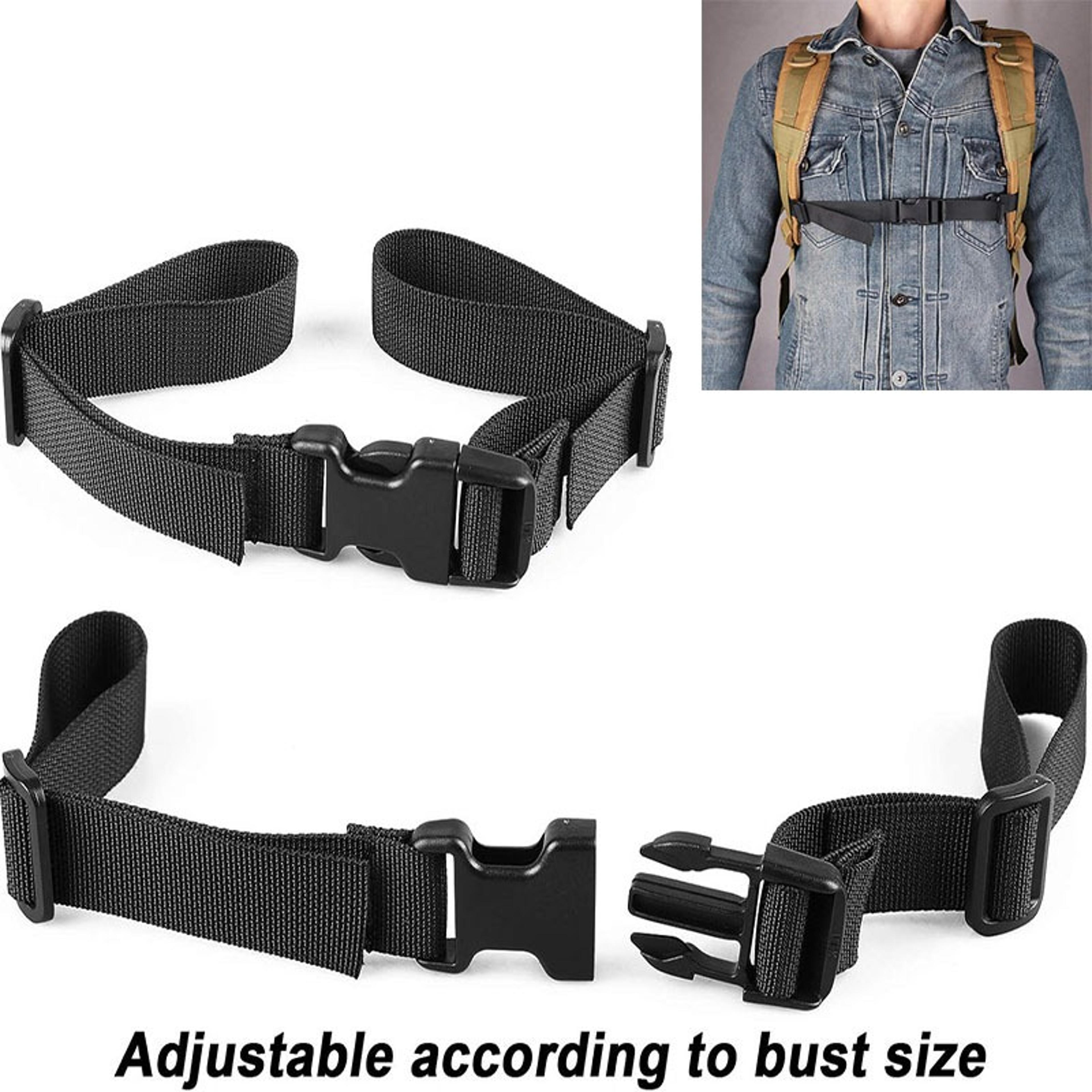 adjustable backpack chest strap harness for hiking and tactical bags