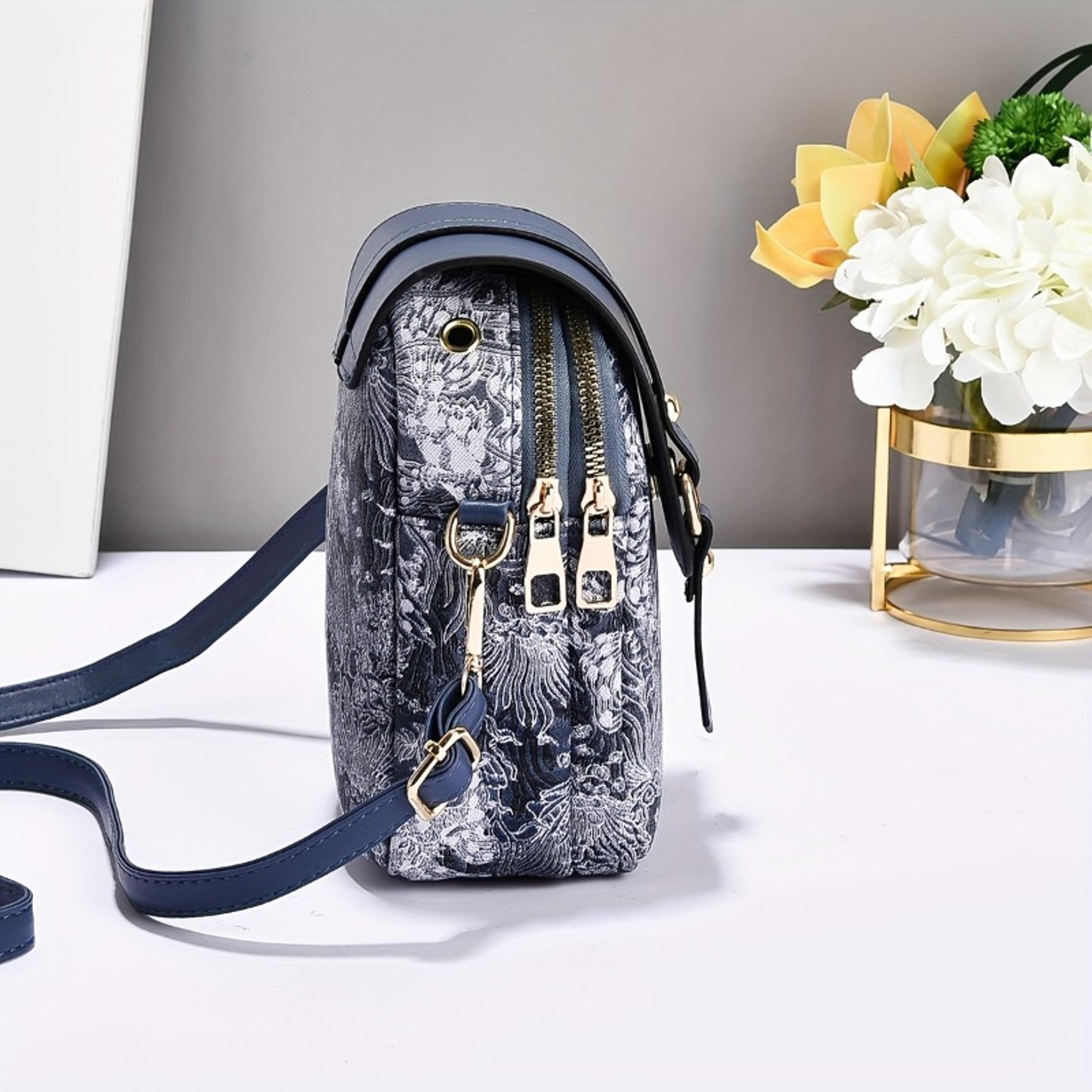 floral phone bag mini crossbody purse for women
