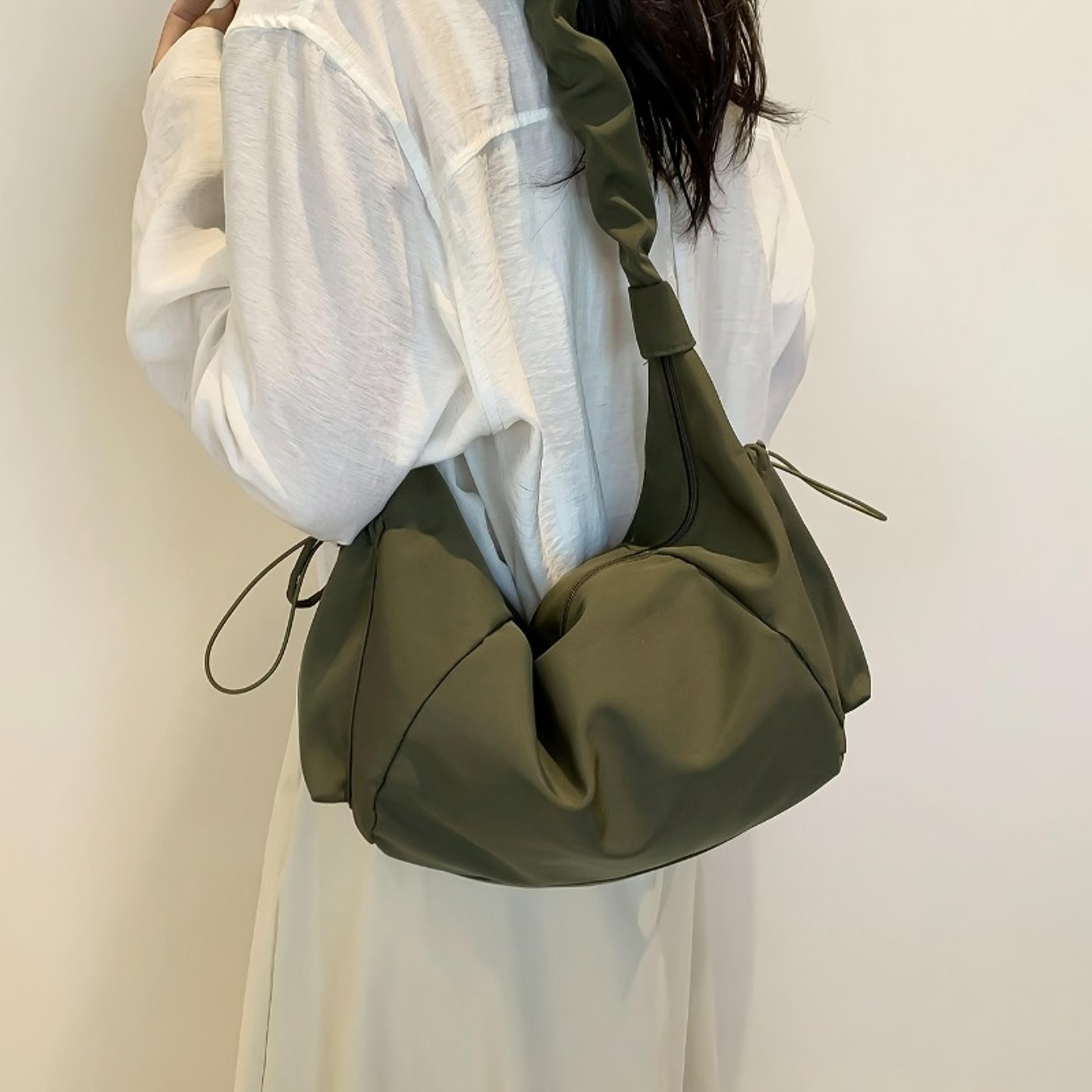everyday nylon shoulder bag multi pocket dumpling crossbody for women