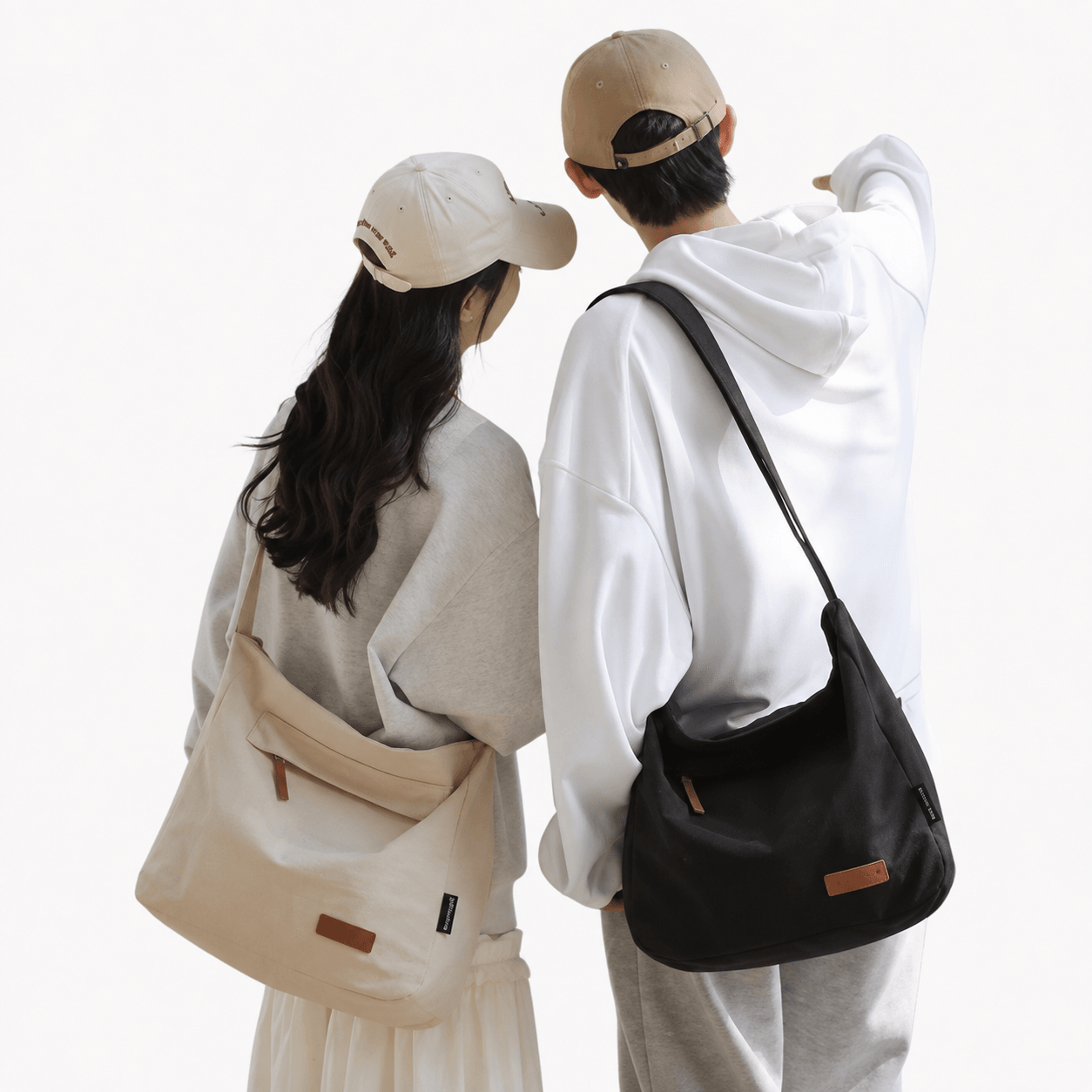 lightweight nylon crossbody bag adjustable shoulder travel satchel