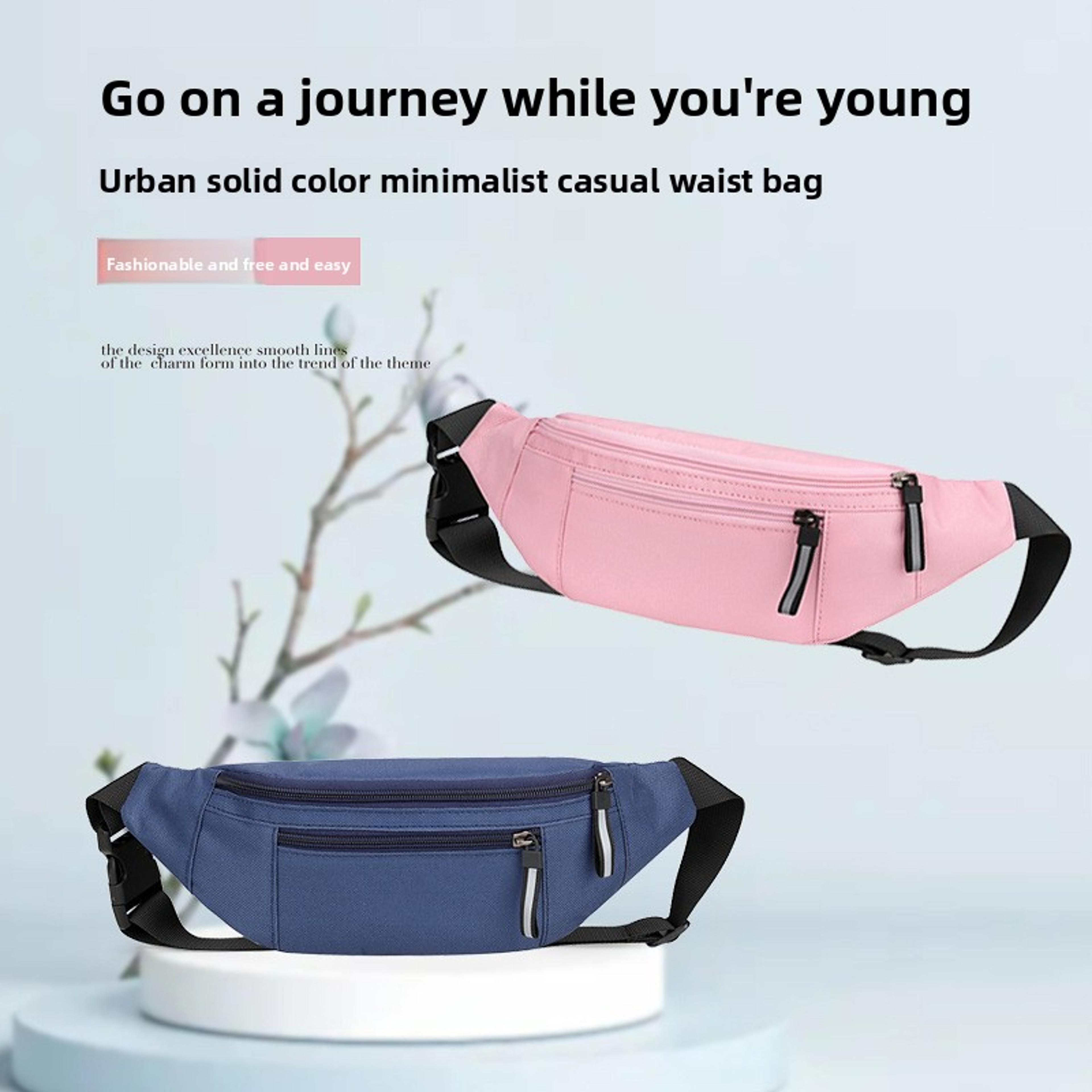 waterproof running waist pack reflective crossbody sling bag
