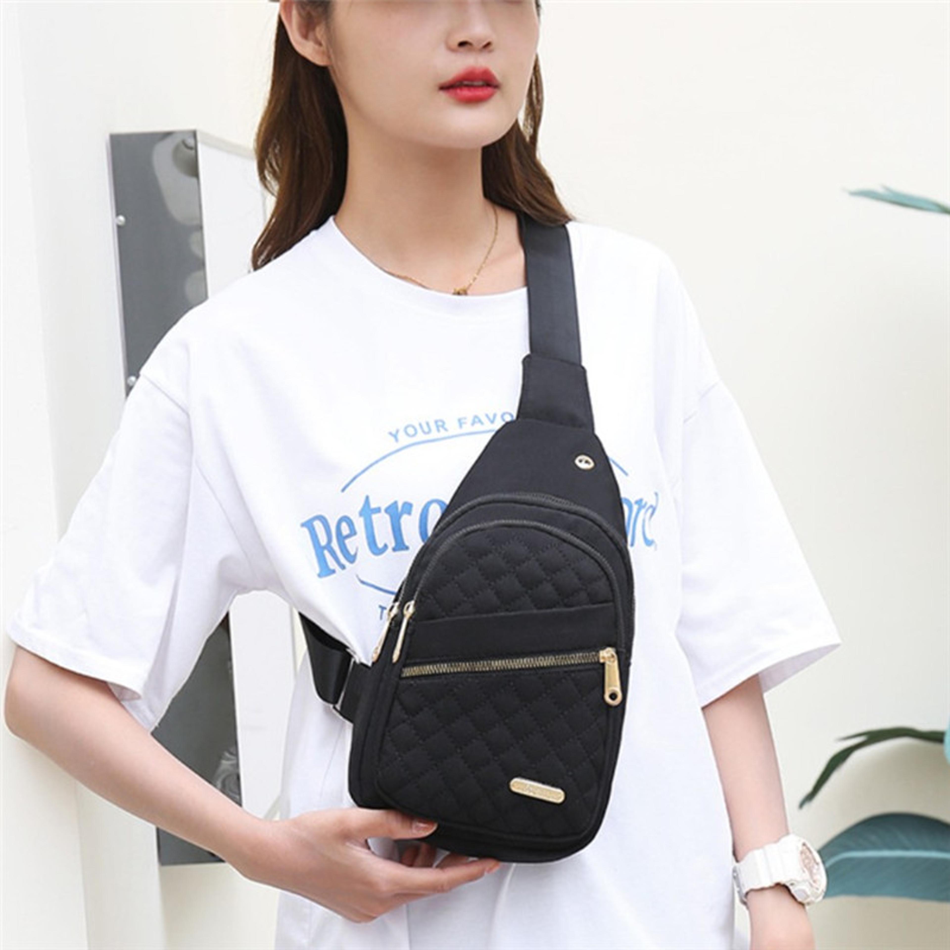 quilted crossbody sling bag for women lightweight travel shoulder purse