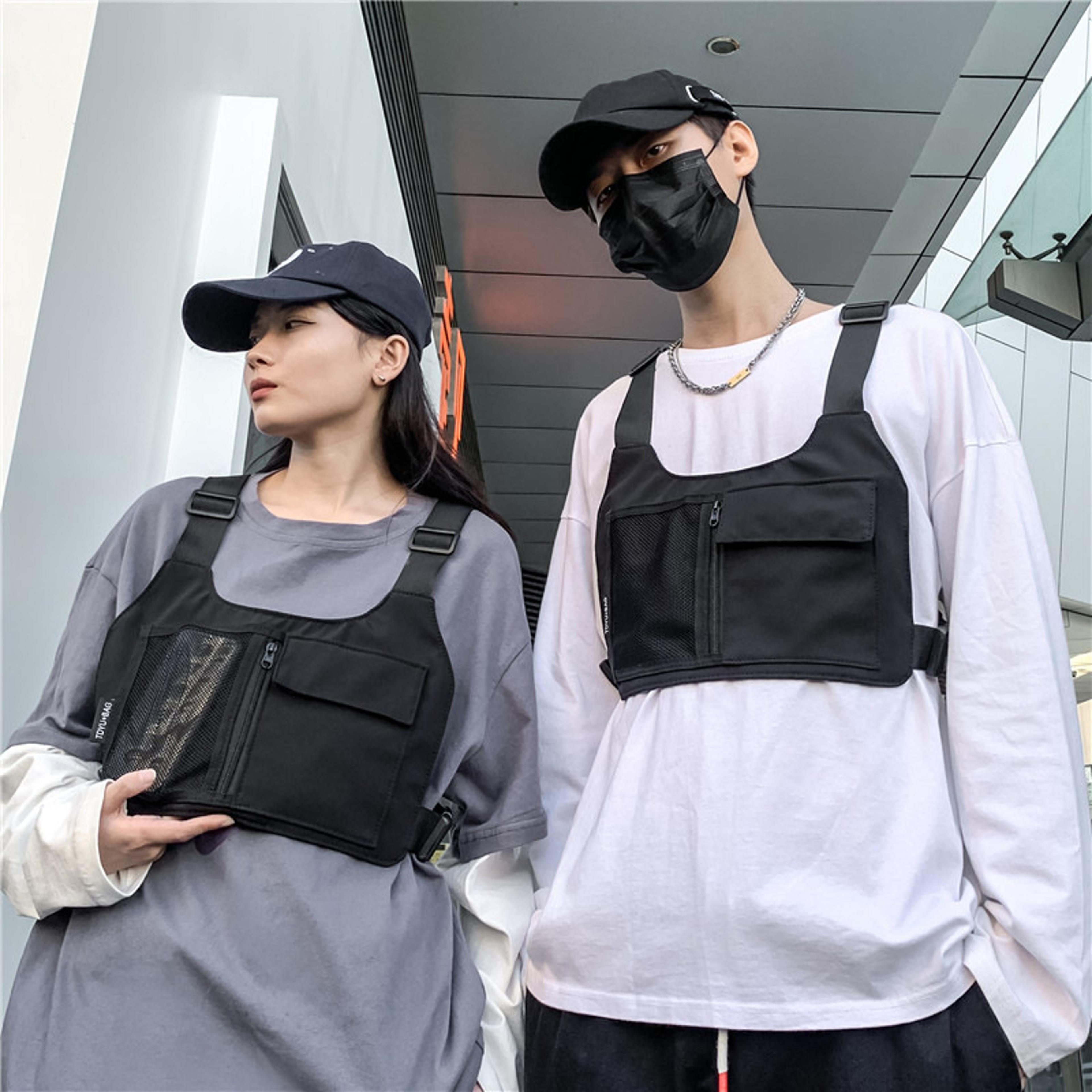 urban tactical chest bag nylon chest rig streetwear vest