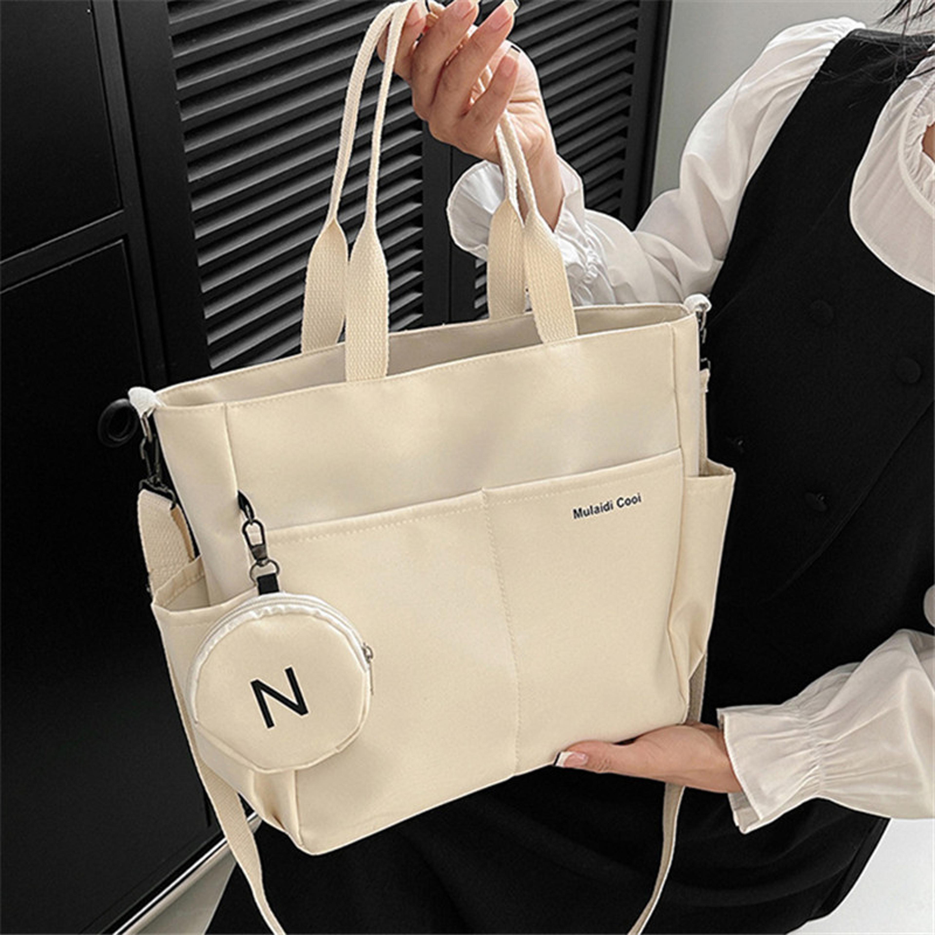 minimalist nylon tote bag waterproof crossbody shoulder bag for women
