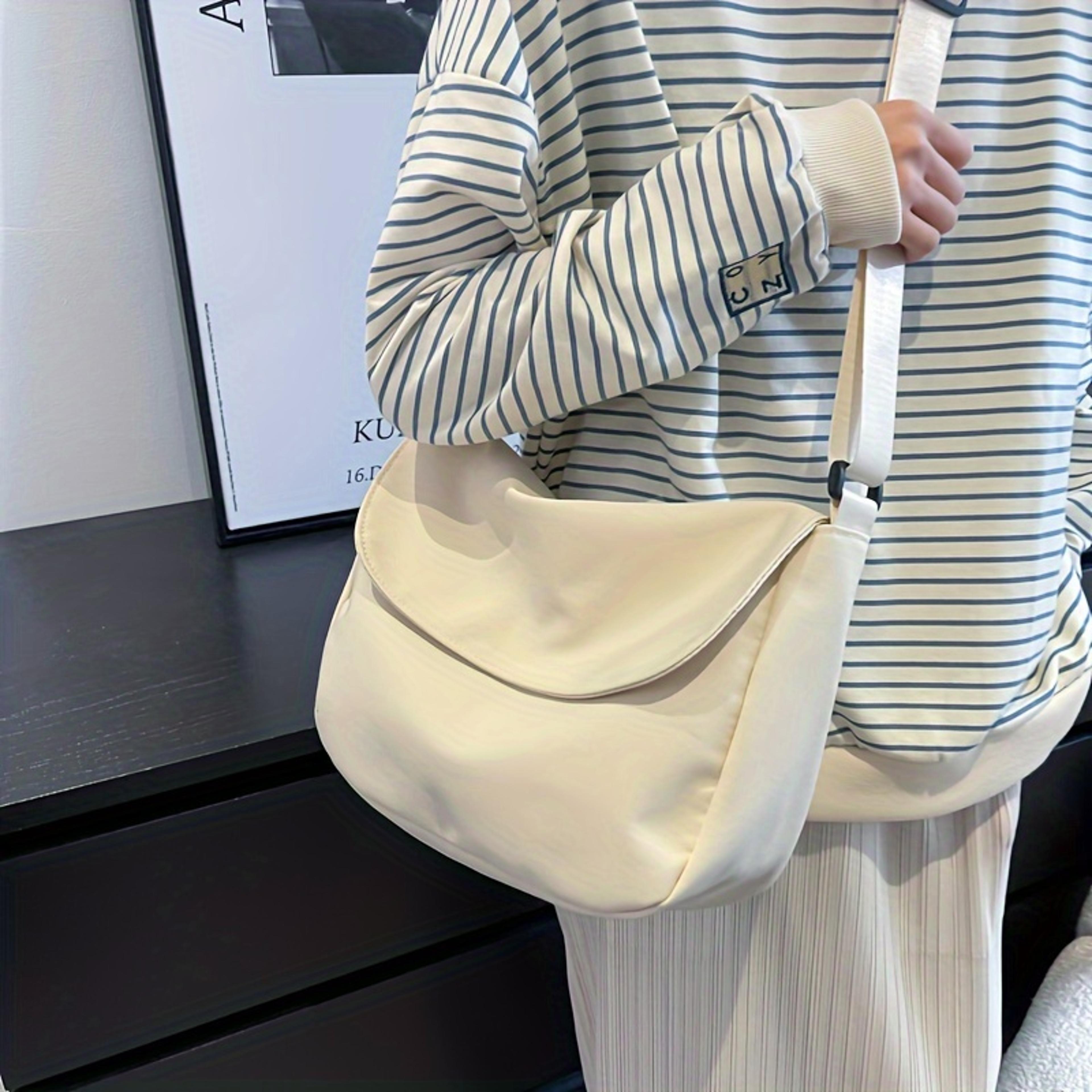 everyday flap womens crossbody bag with adjustable wide strap