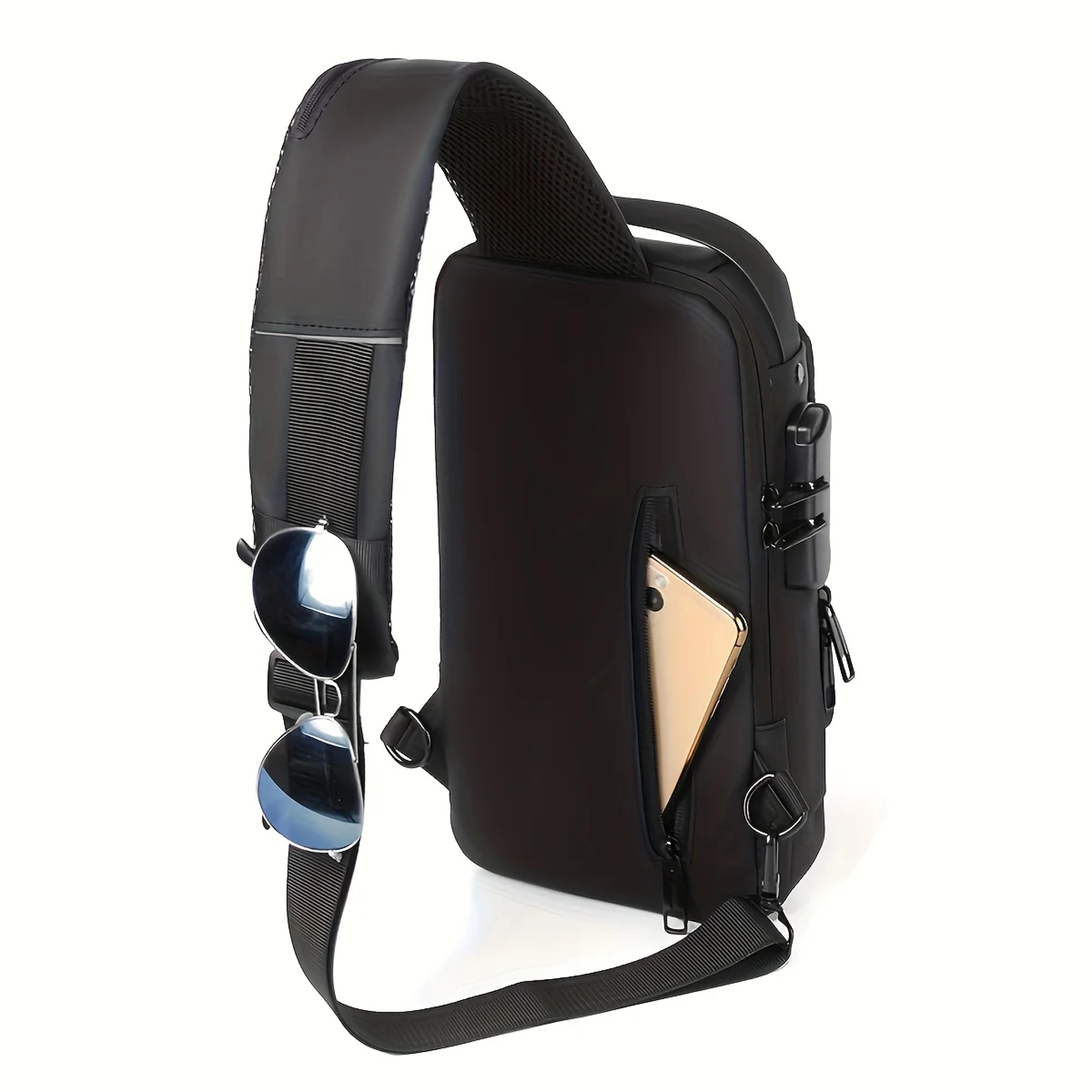 secureride anti theft motorcycle backpack convertible sling crossbody bag with lock