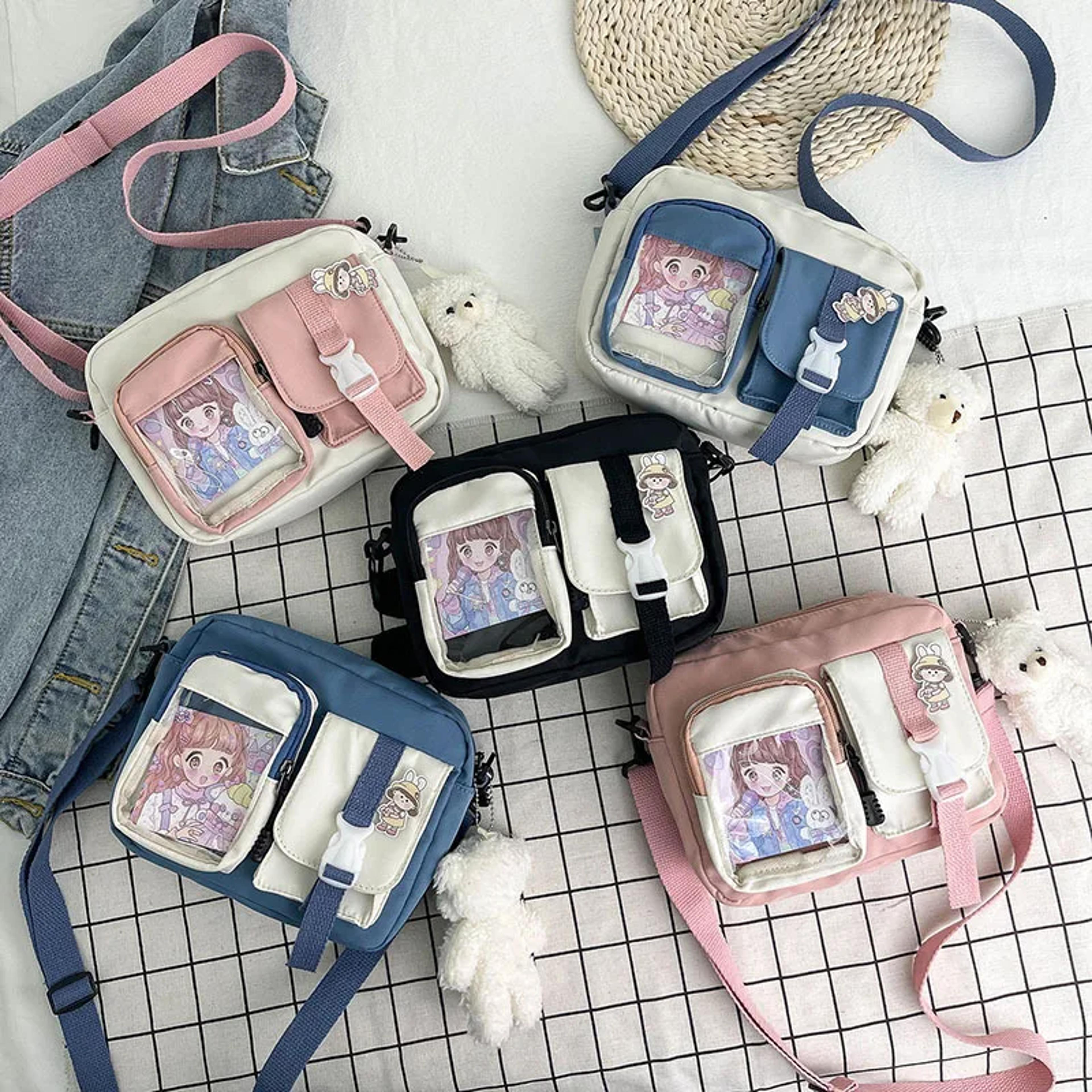 cute canvas crossbody phone bag mini shoulder purse for teen girls