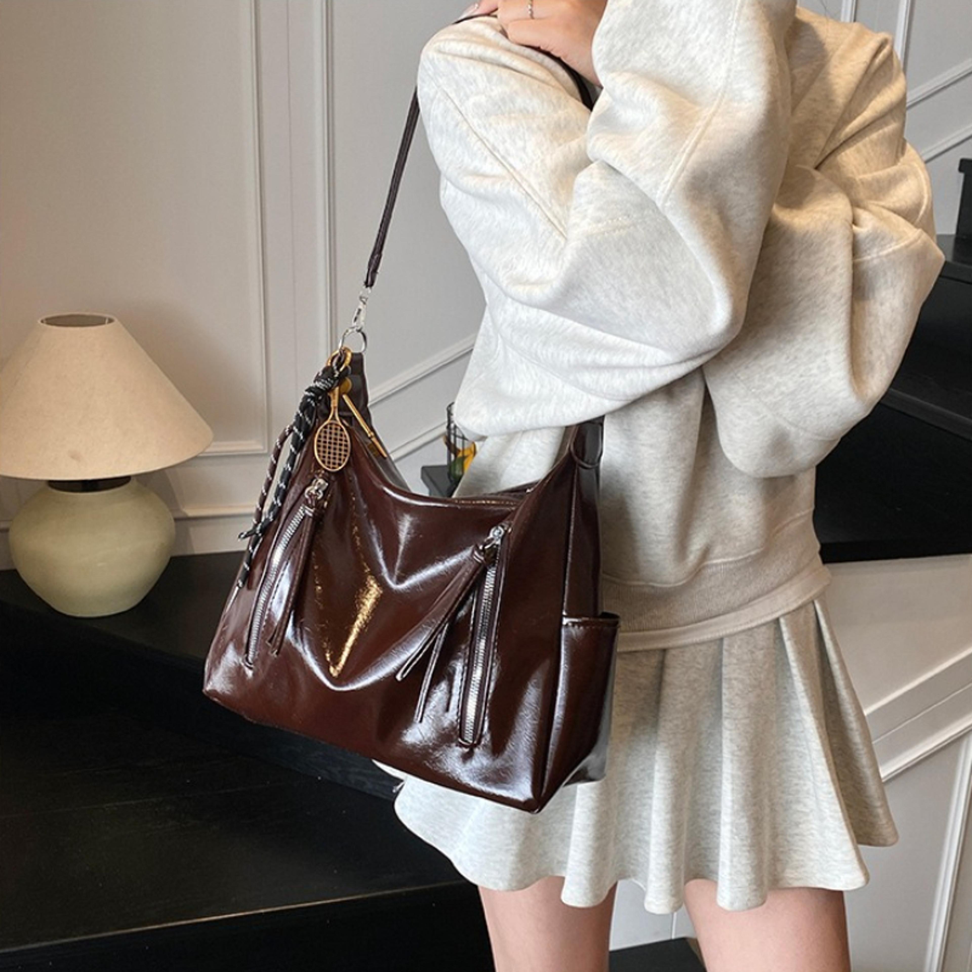 chic large capacity hobo bag womens tote and crossbody shoulder purse