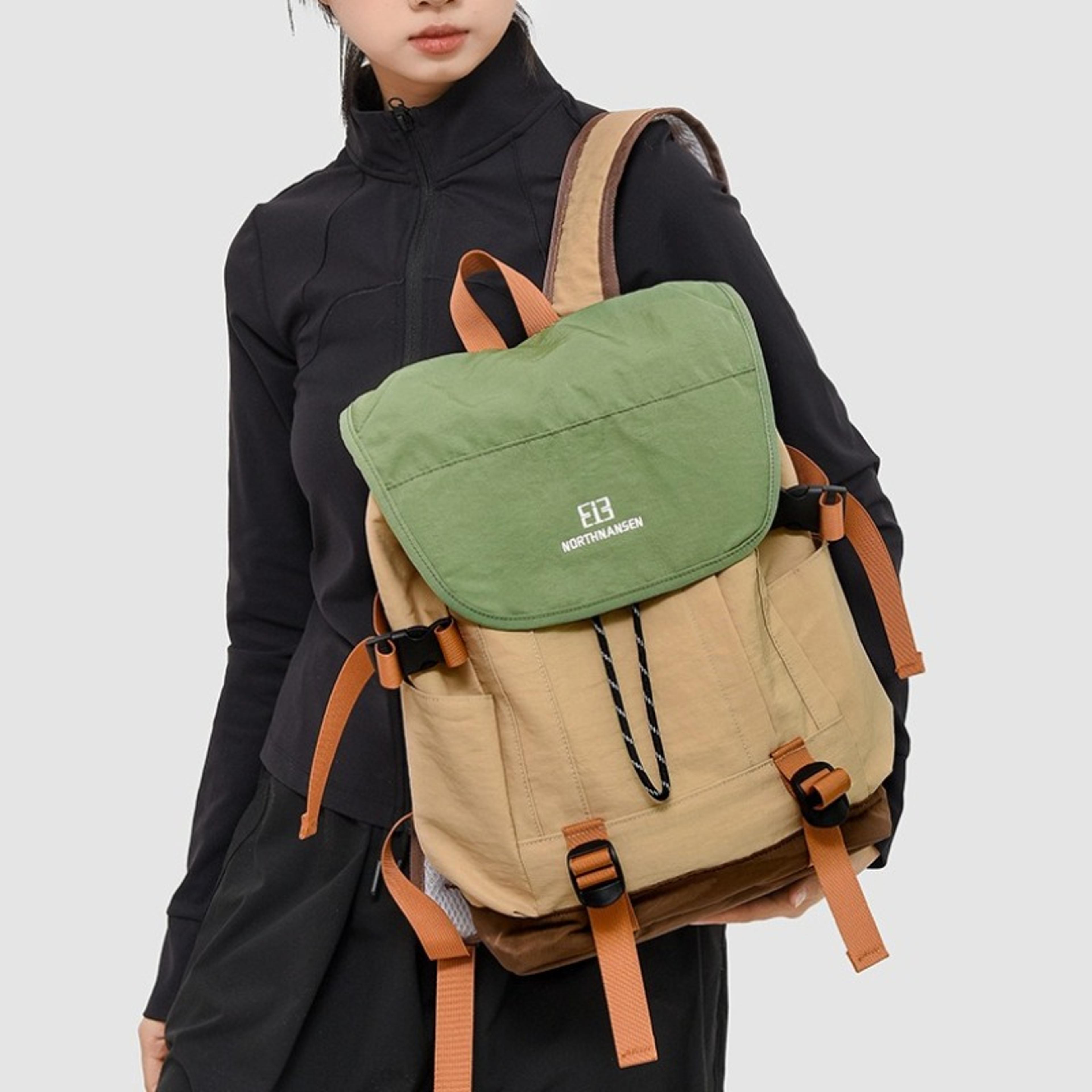 vintage large capacity backpack multi compartment water resistant backpack for travel
