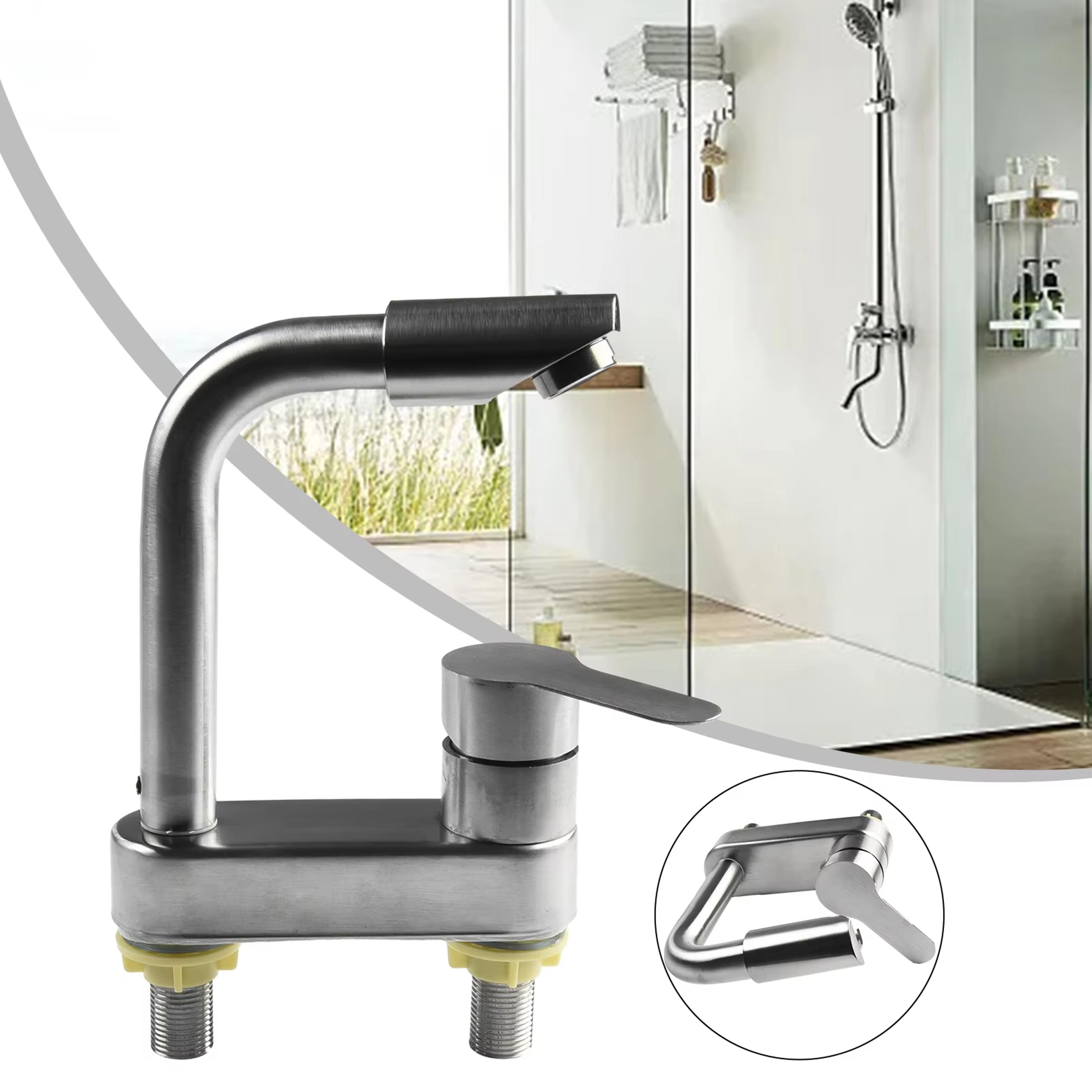 stainless steel sink faucet single handle hot cold mixer tap