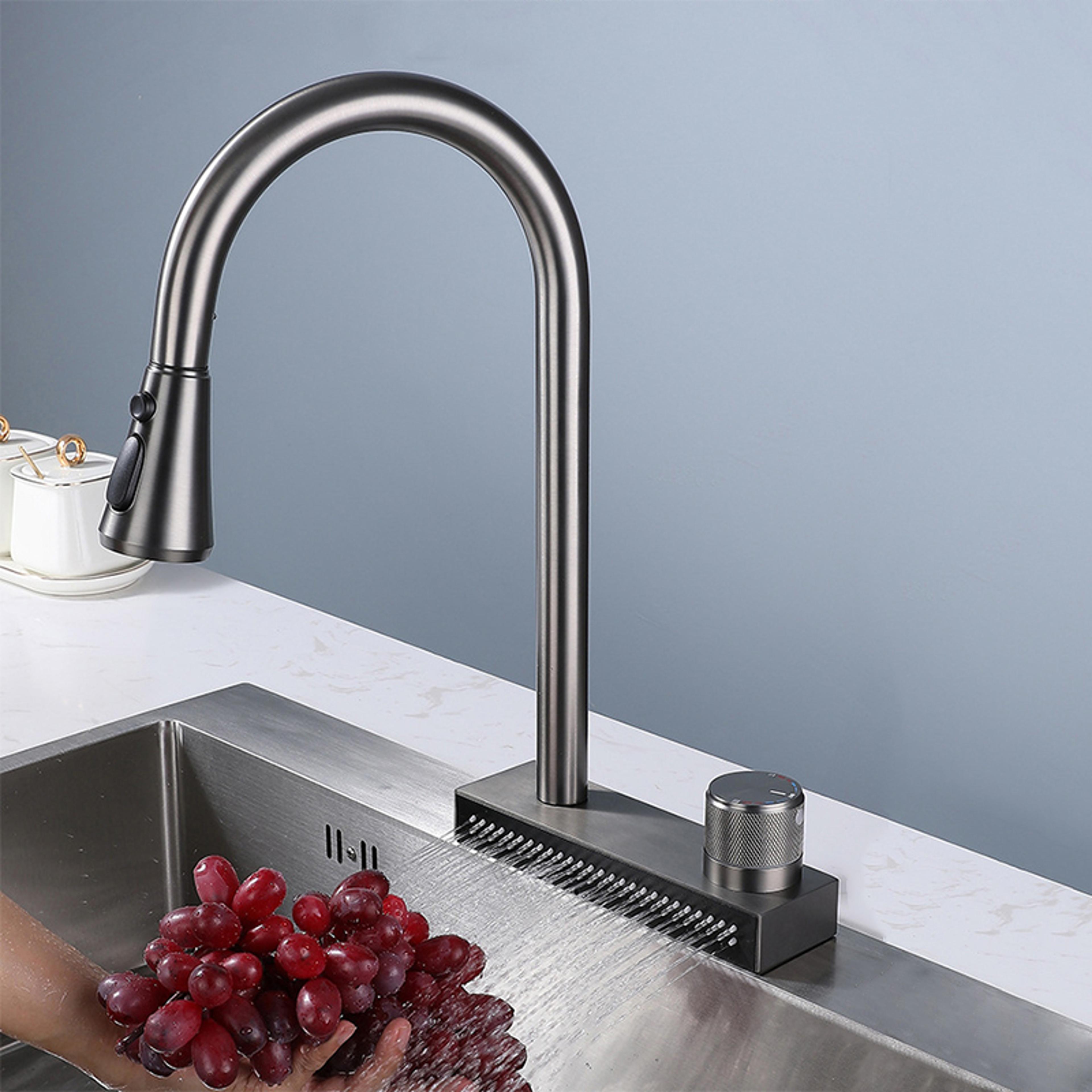 mode pull out kitchen faucet hot and cold kitchen mixer tap
