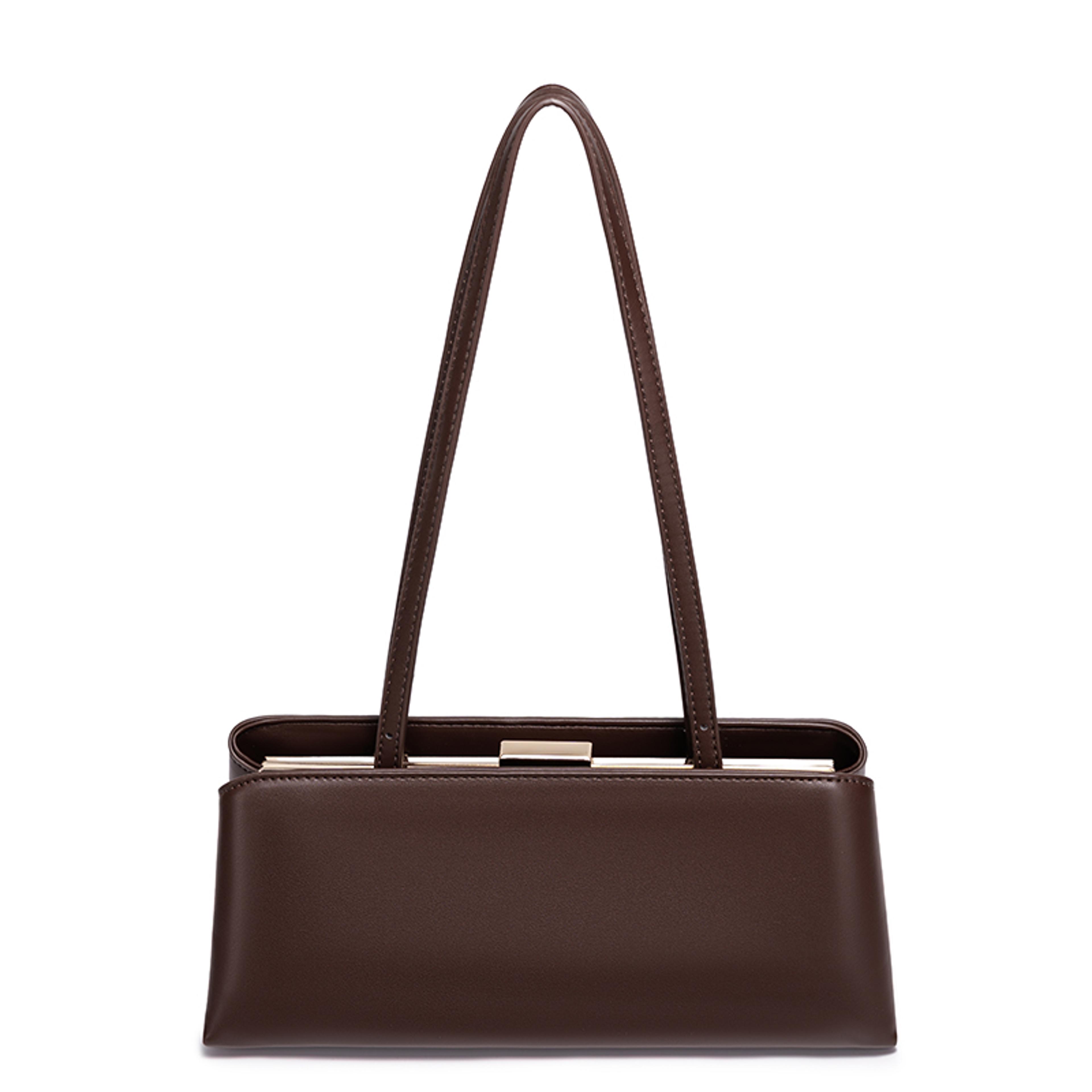 retro underarm baguette shoulder bag for women