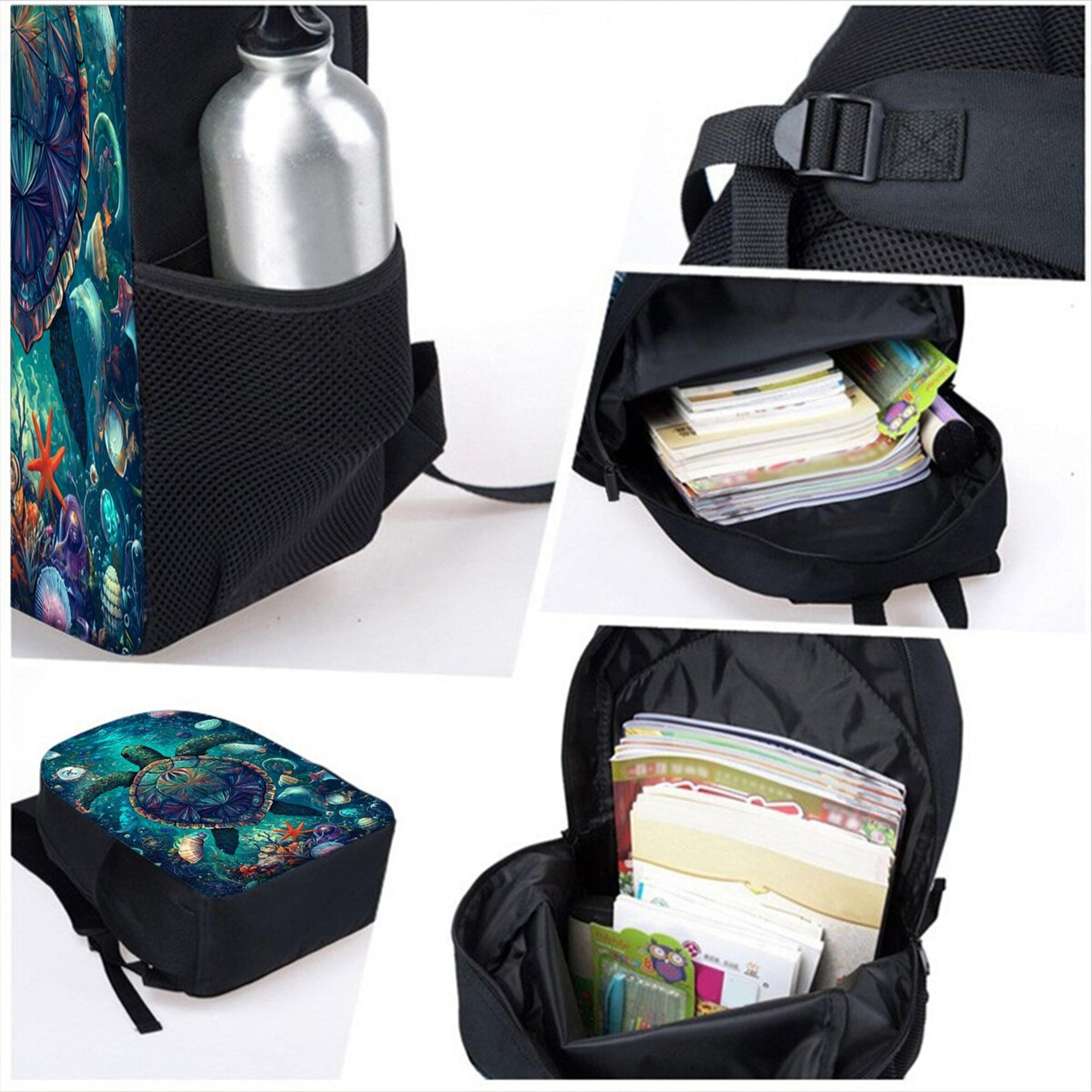 sea turtle kids backpack set with lunch bag and pencil case