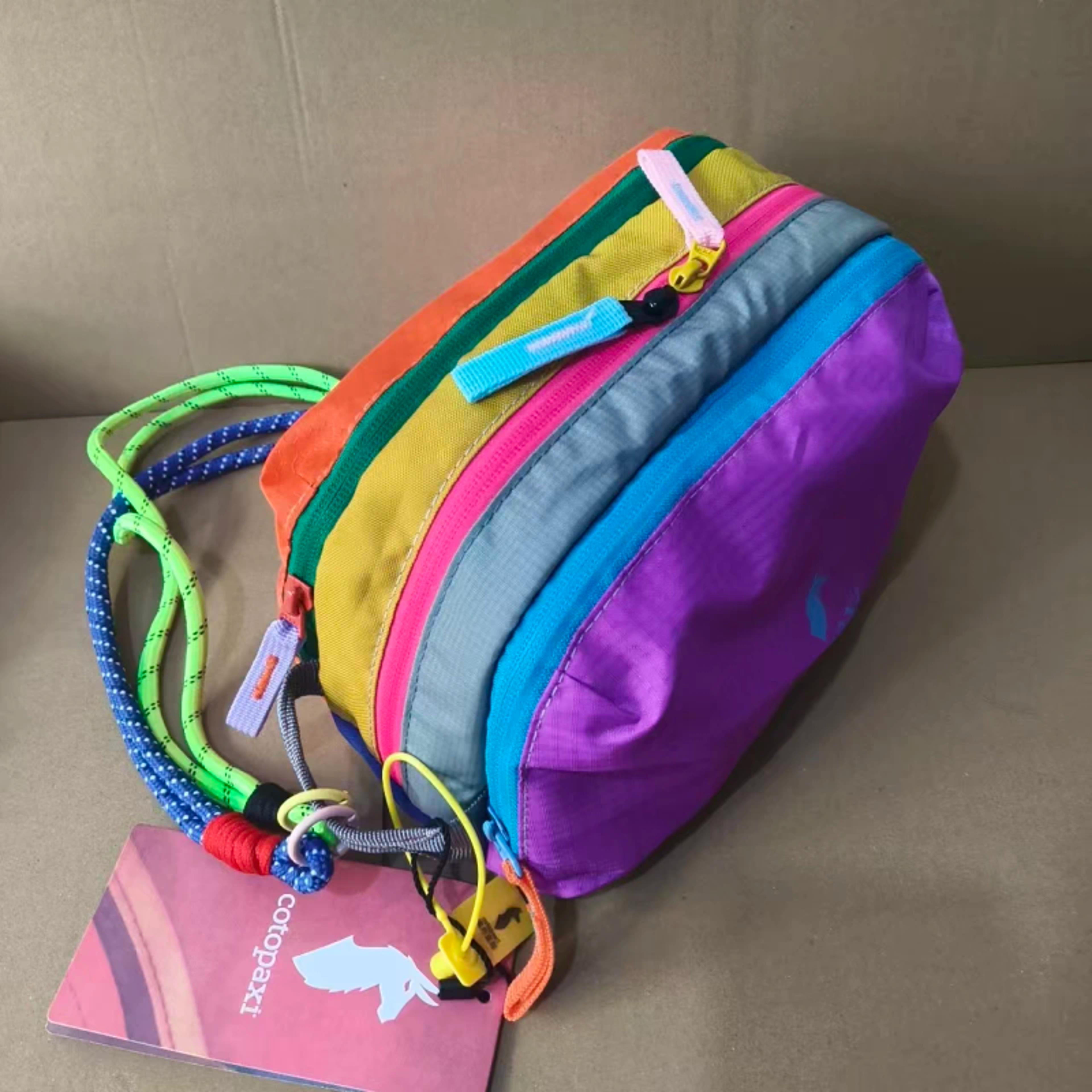 dopamine color compartment travel cosmetic bag and toiletry organizer