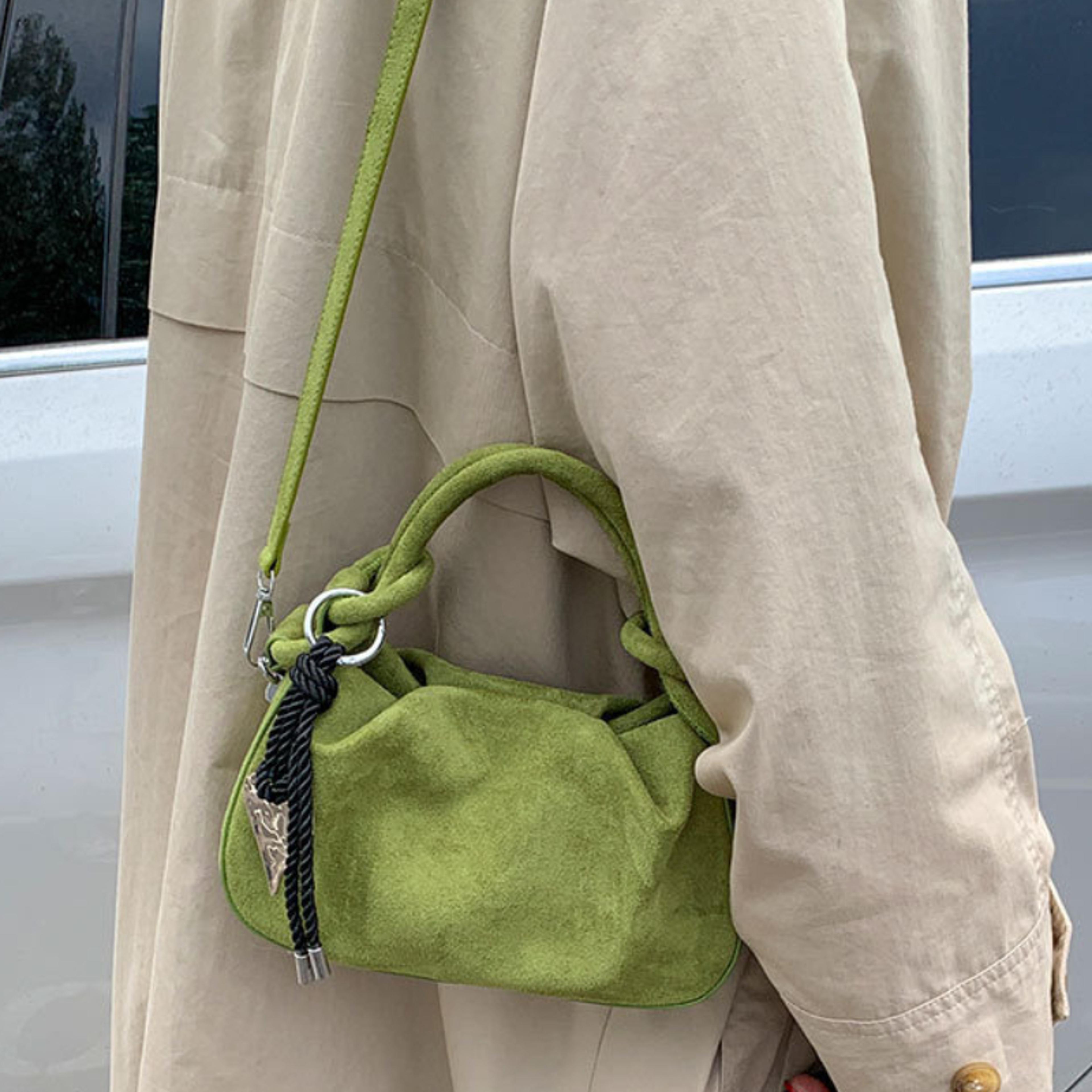 suede shoulder crossbody bag for women small top handle handbag