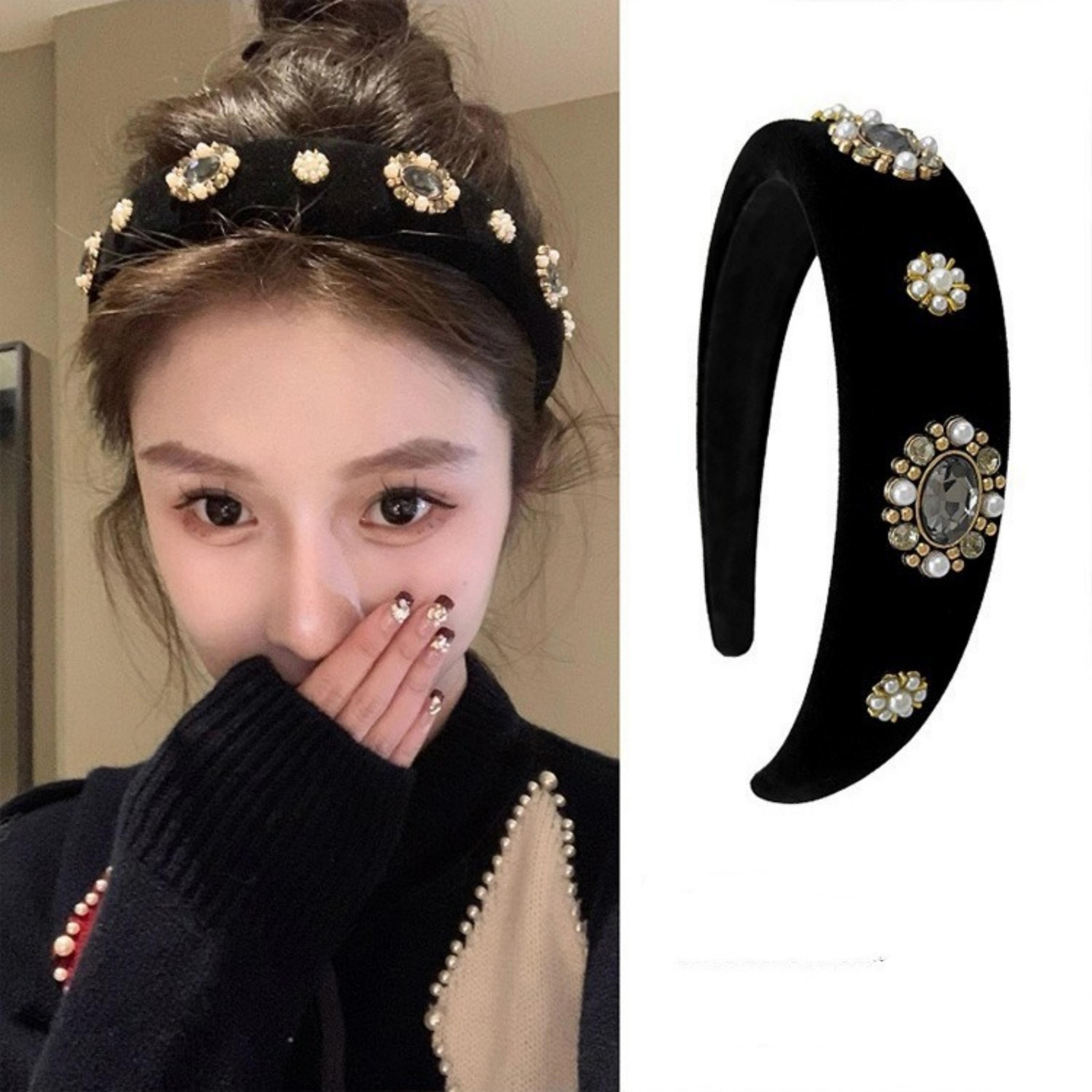 elegant sparkly rhinestone headband for women crystal hair accessory for parties and weddings
