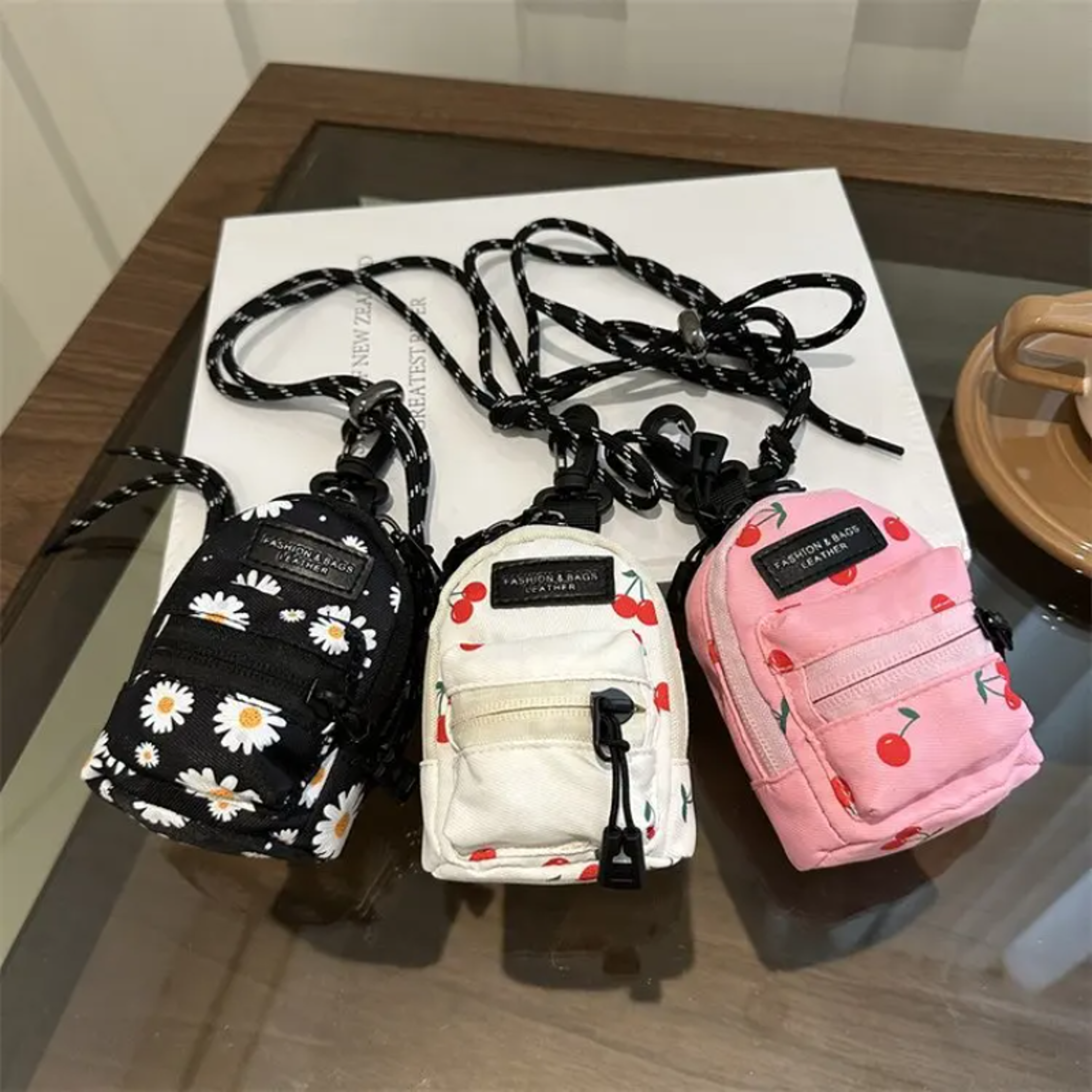 mini crossbody lipstick and headphone bag for women