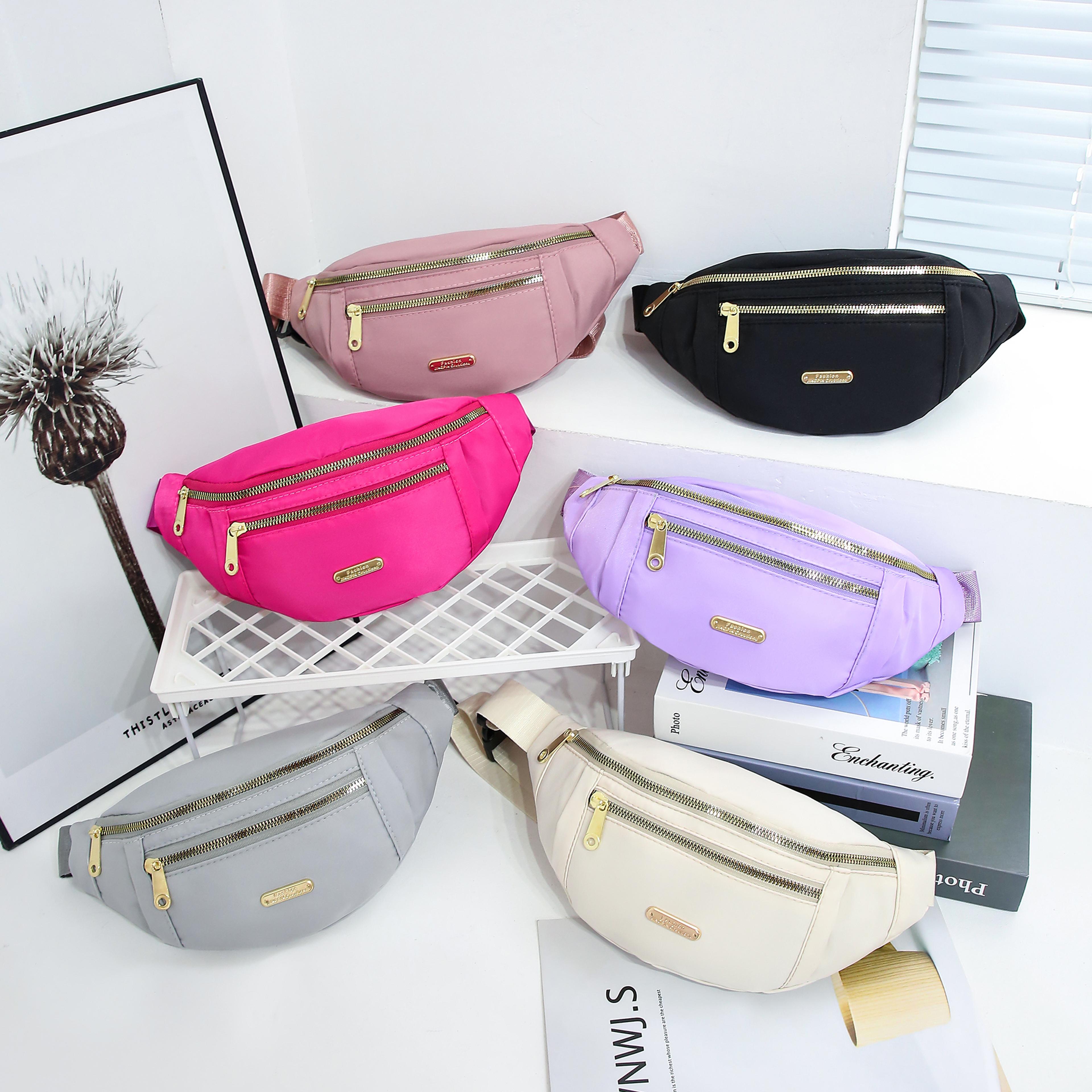 women sports waist bag multi pocket fanny pack and crossbody bag for travel running