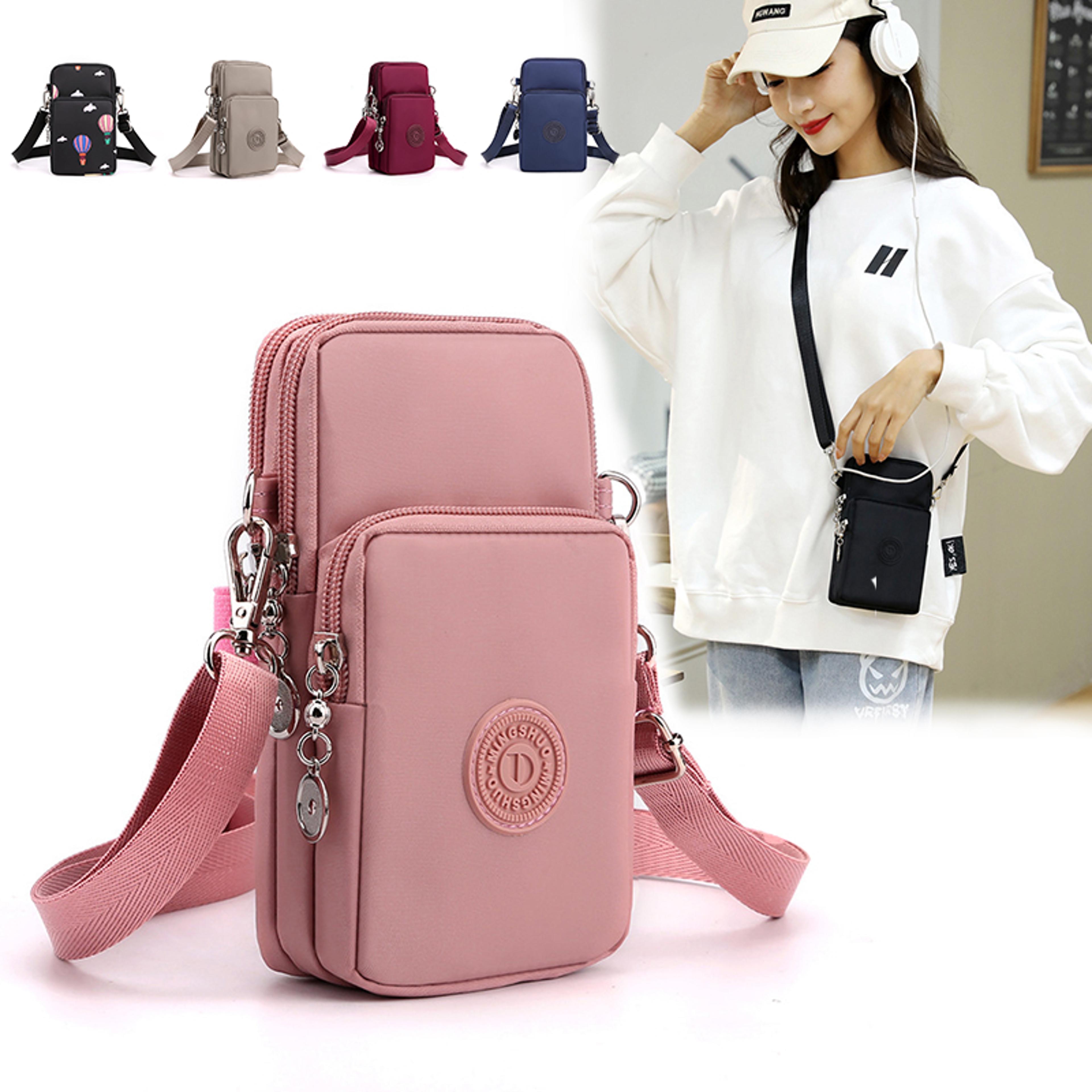 everyday nylon phone crossbody bag for women small travel cell phone purse