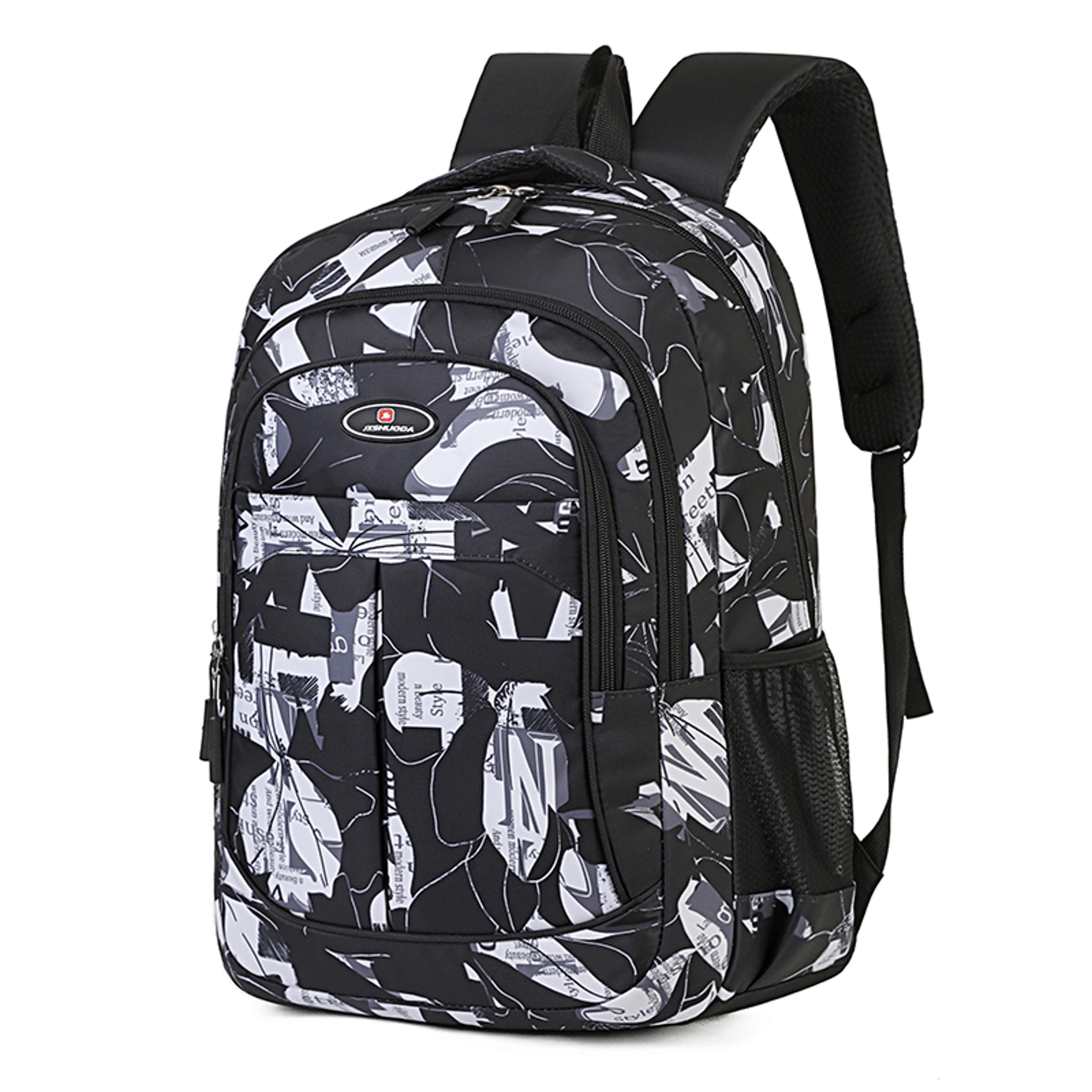mens large capacity travel backpack multi pocket hiking and school bag