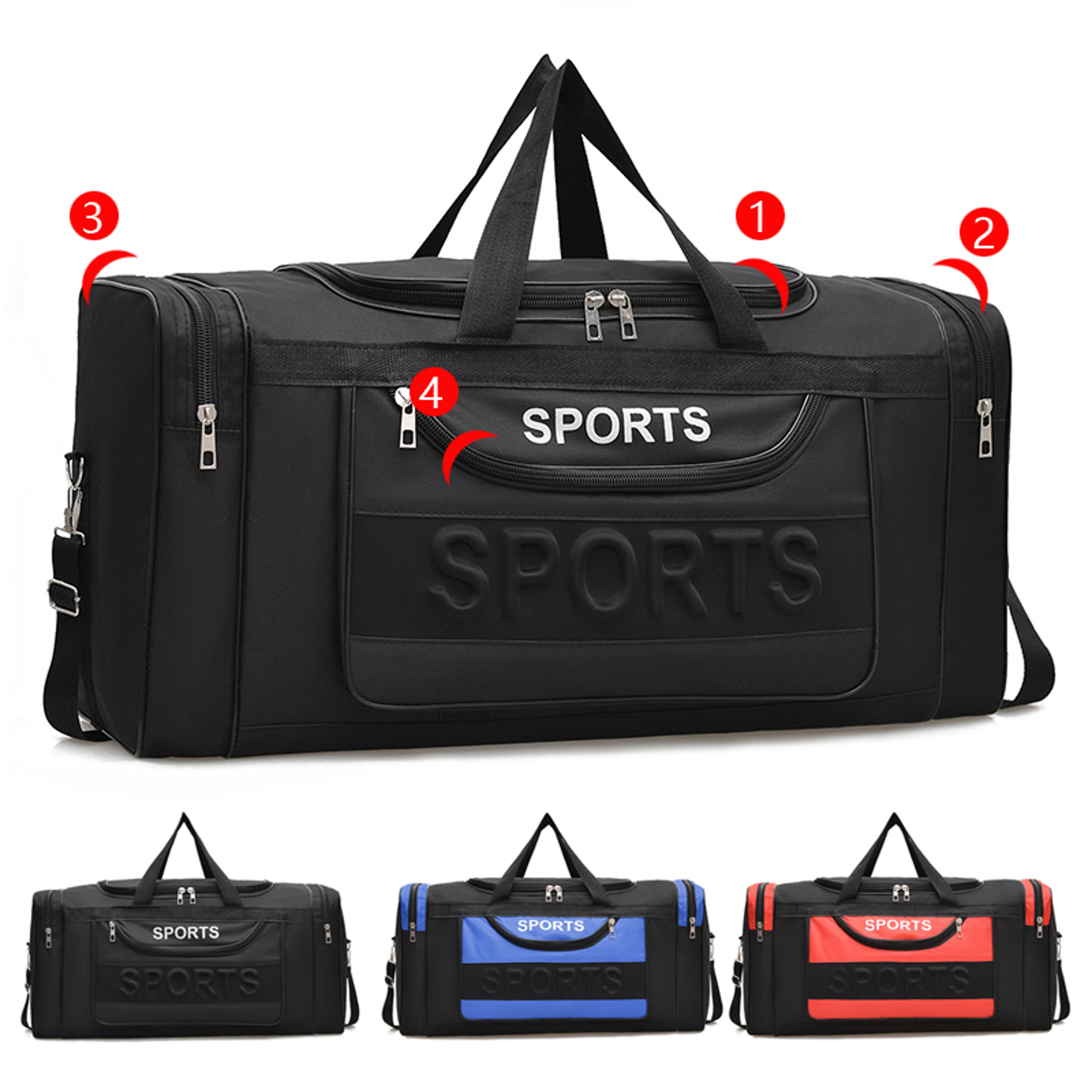 ultra large capacity travel duffel bag for gym sports weekend trips and shoulder carry