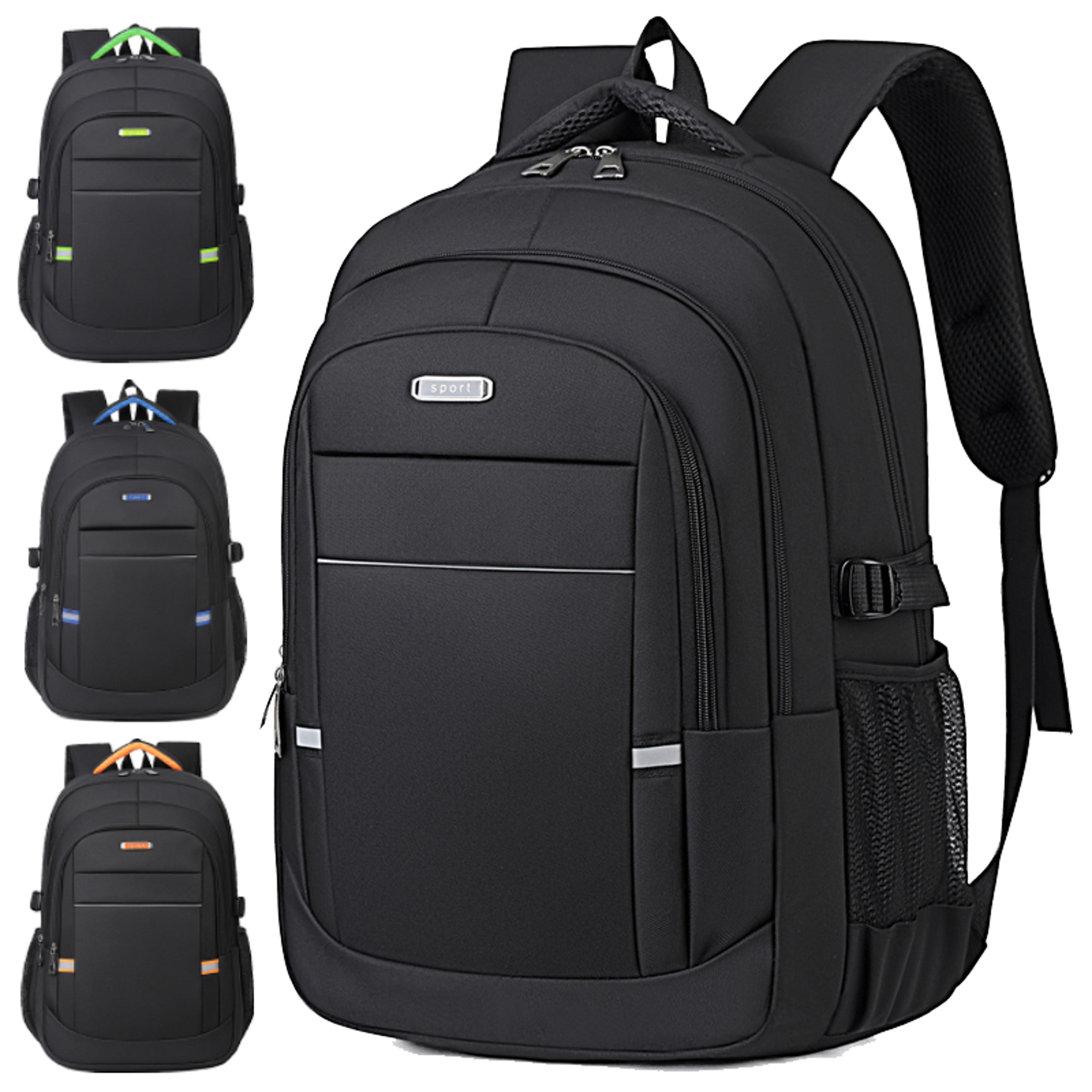 mens large capacity travel backpack durable commuter hiking daypack