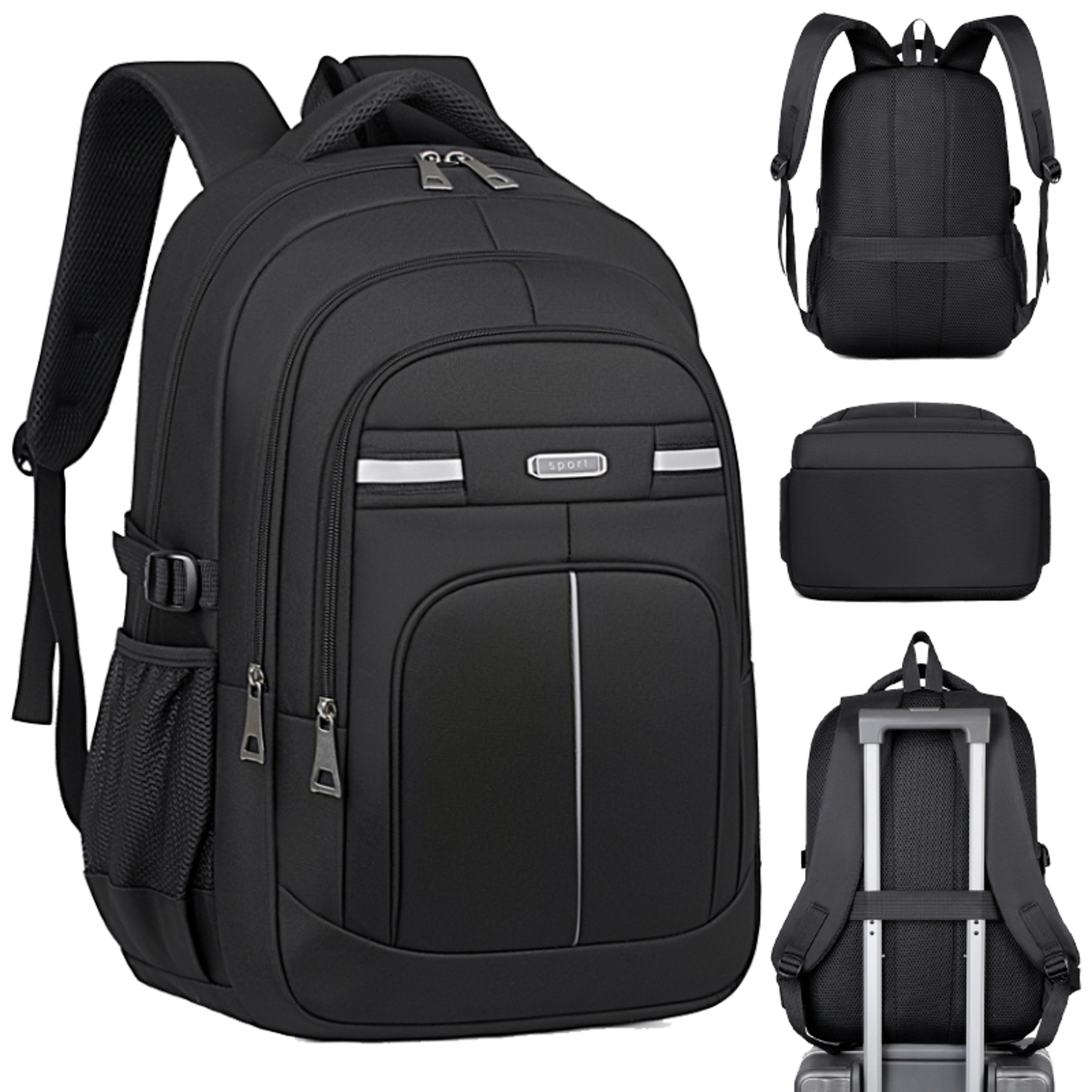 mens large capacity business backpack for commuting travel and daily work
