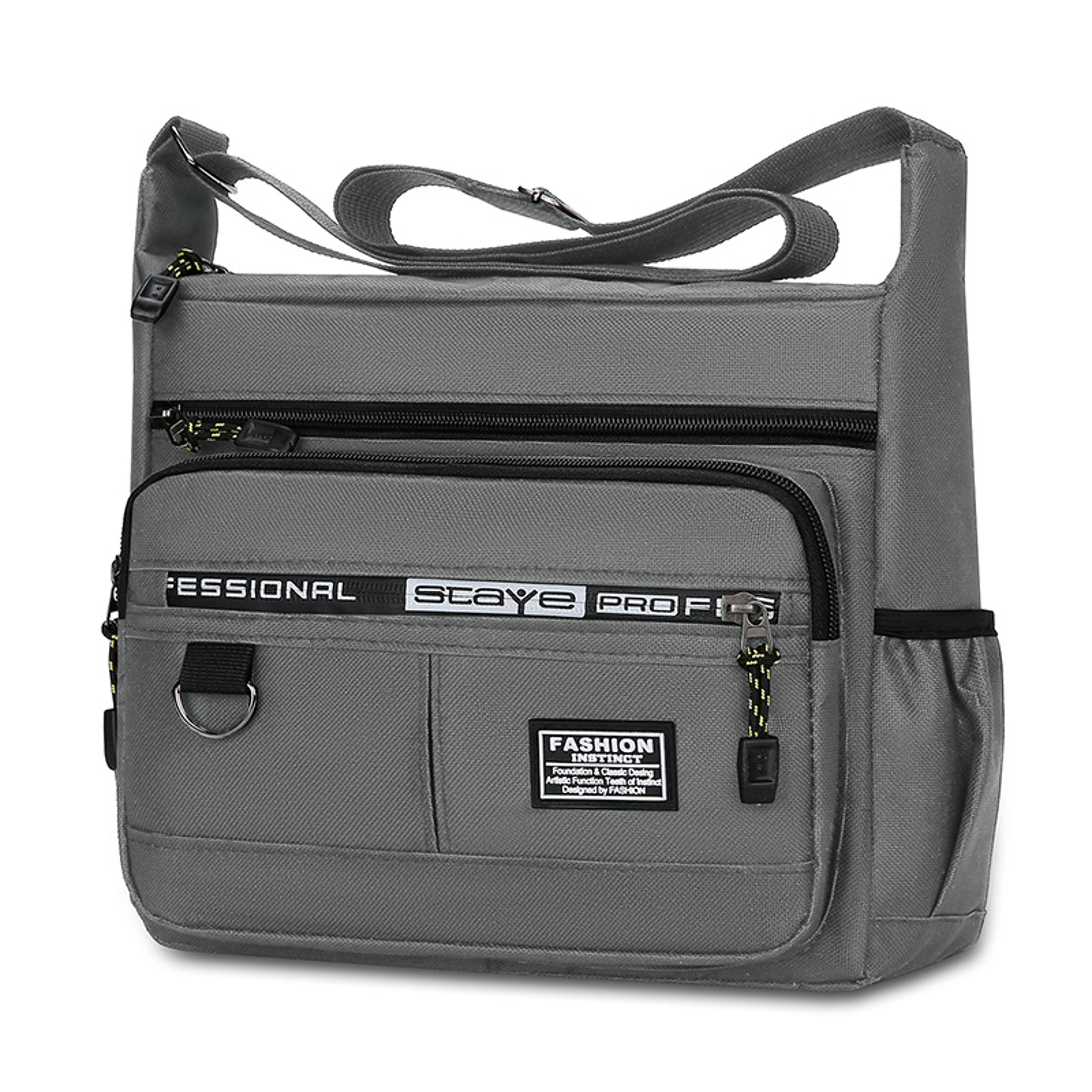 waterproof oxford mens messenger bag small crossbody shoulder bag for work and travel