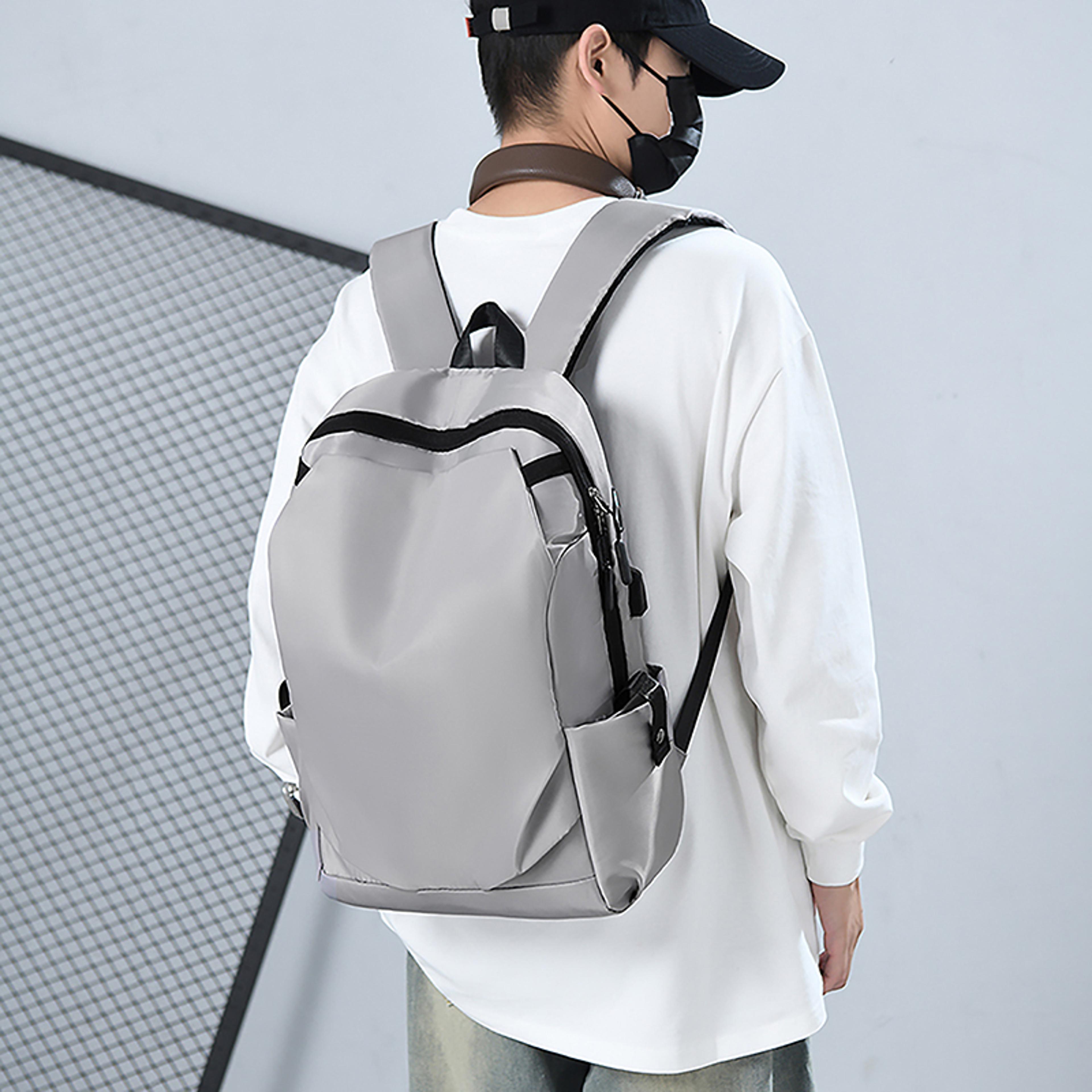 waterproof laptop backpack with usb charging port for travel work and school