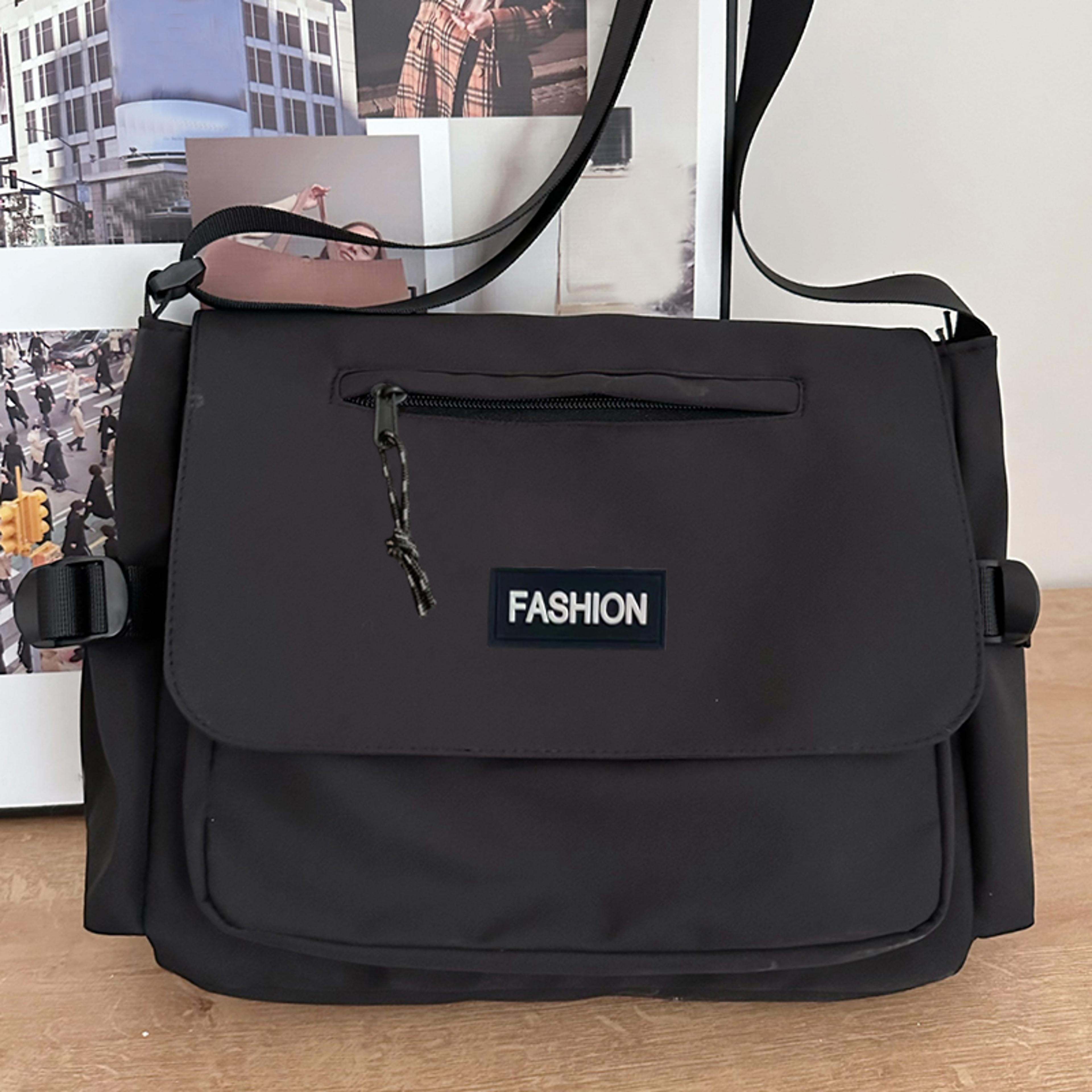 korean large capacity crossbody messenger bag for students men and women