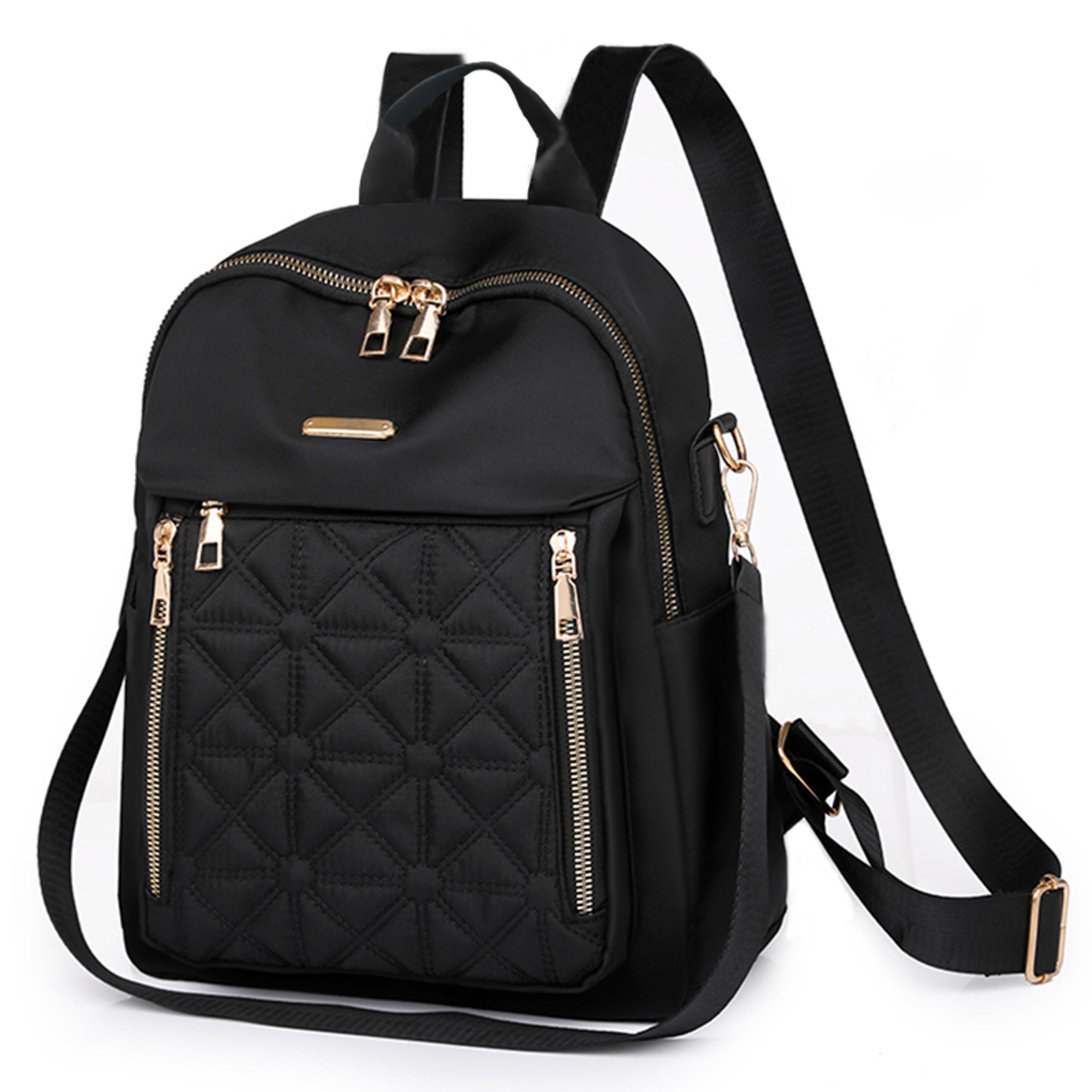 fashion nylon backpack lightweight multi purpose travel school bag