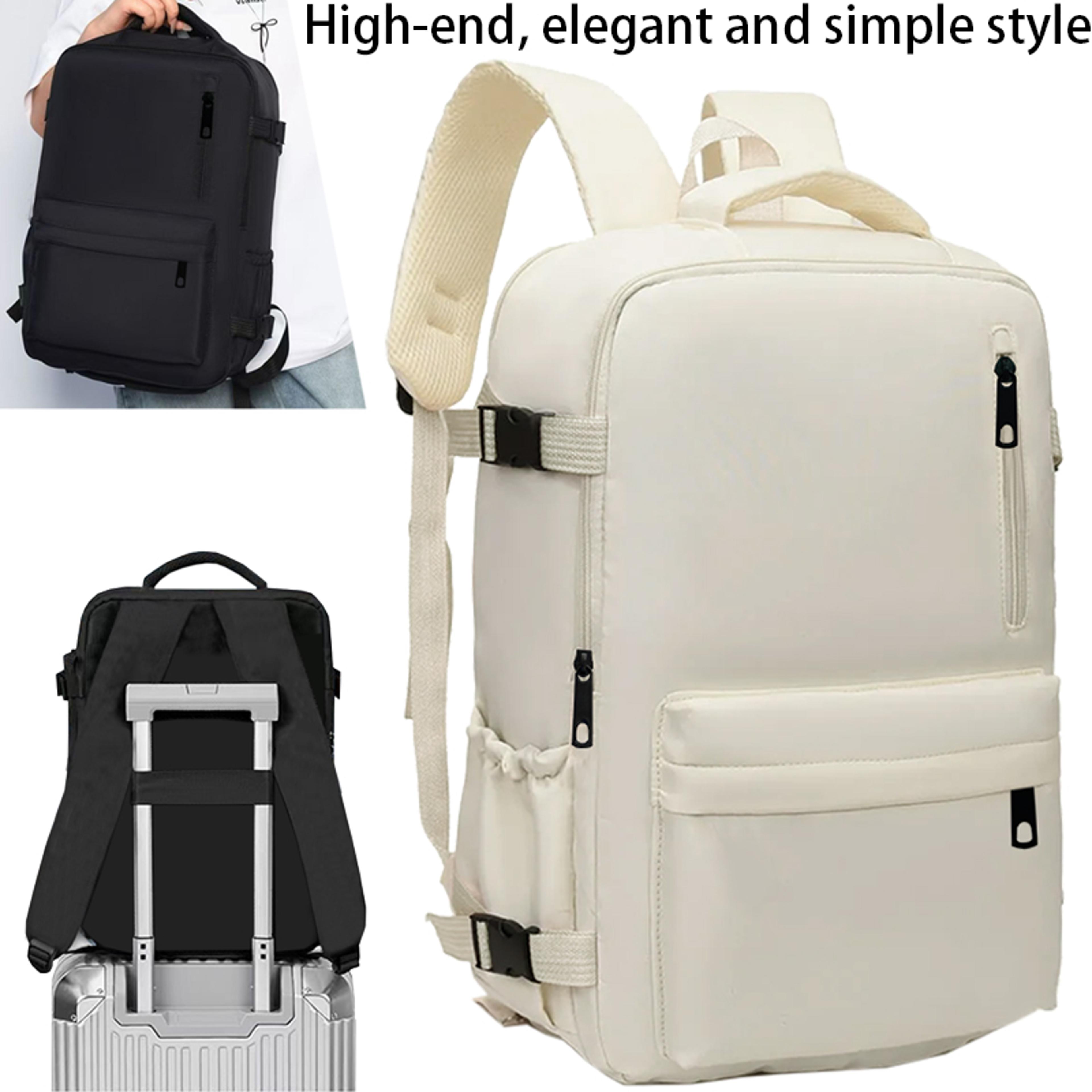 lightweight multi pocket laptop backpack for work travel and daily use