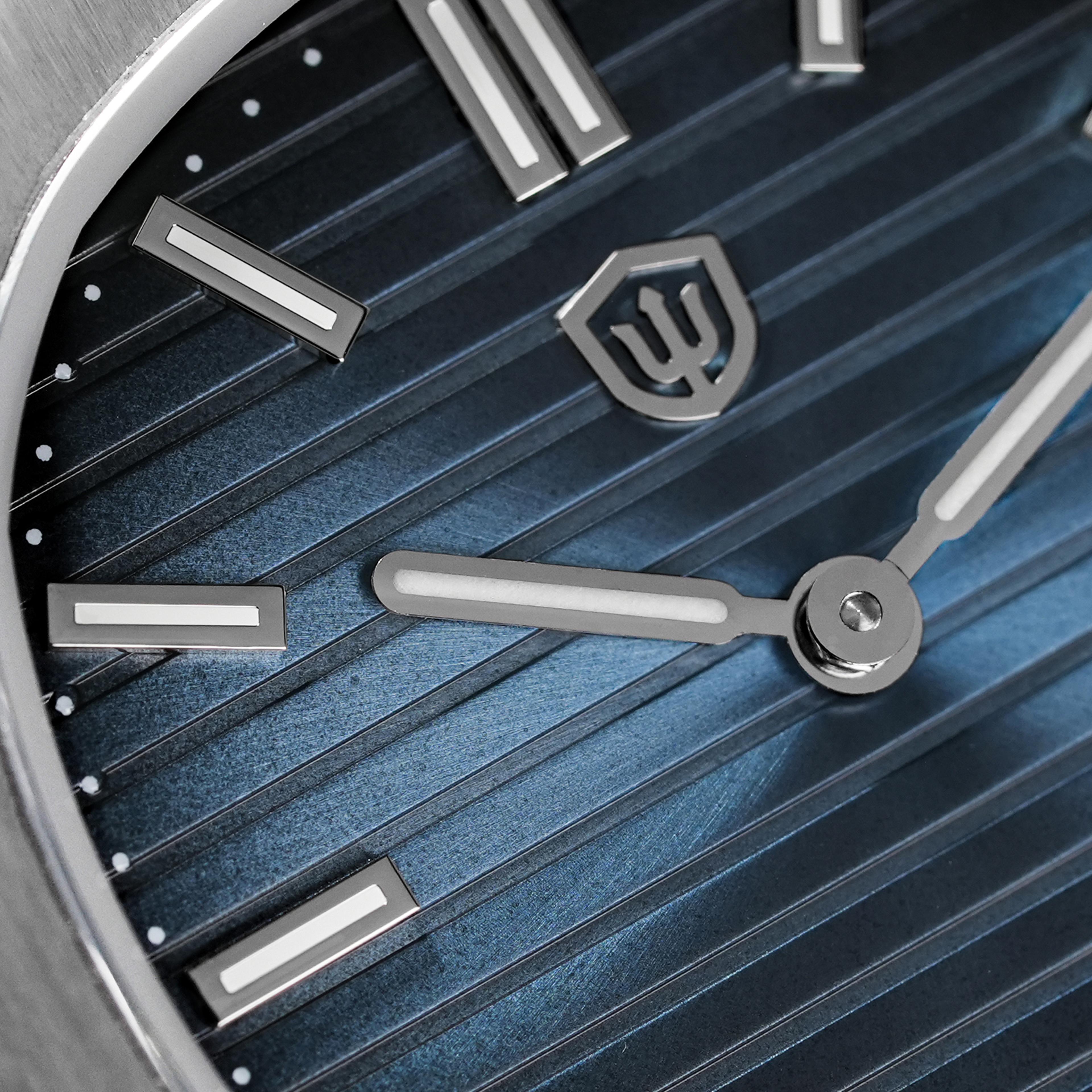 swiss ronda sapphire crystal stainless steel waterproof mens watch