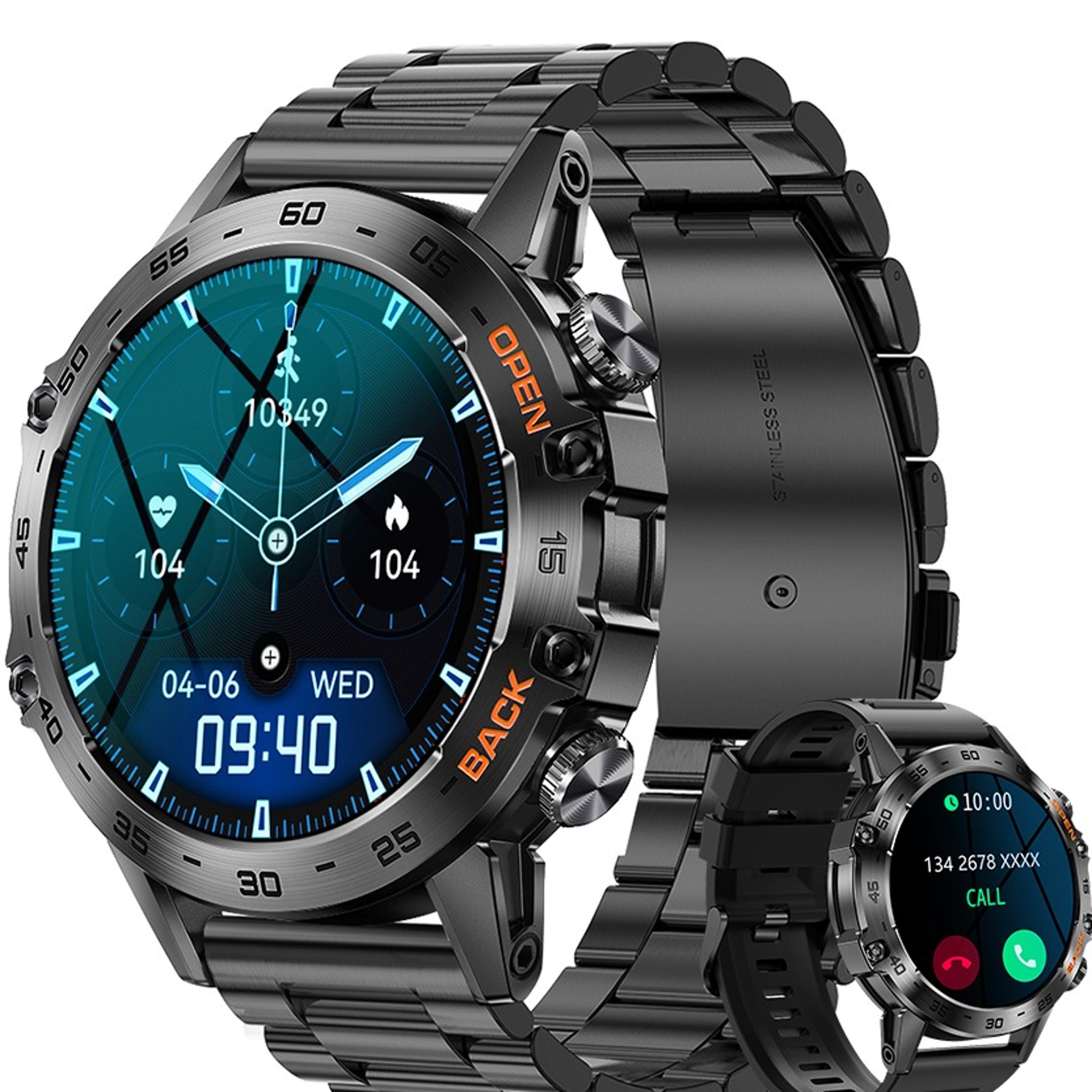mens bluetooth calling smartwatch fitness tracker with health monitoring