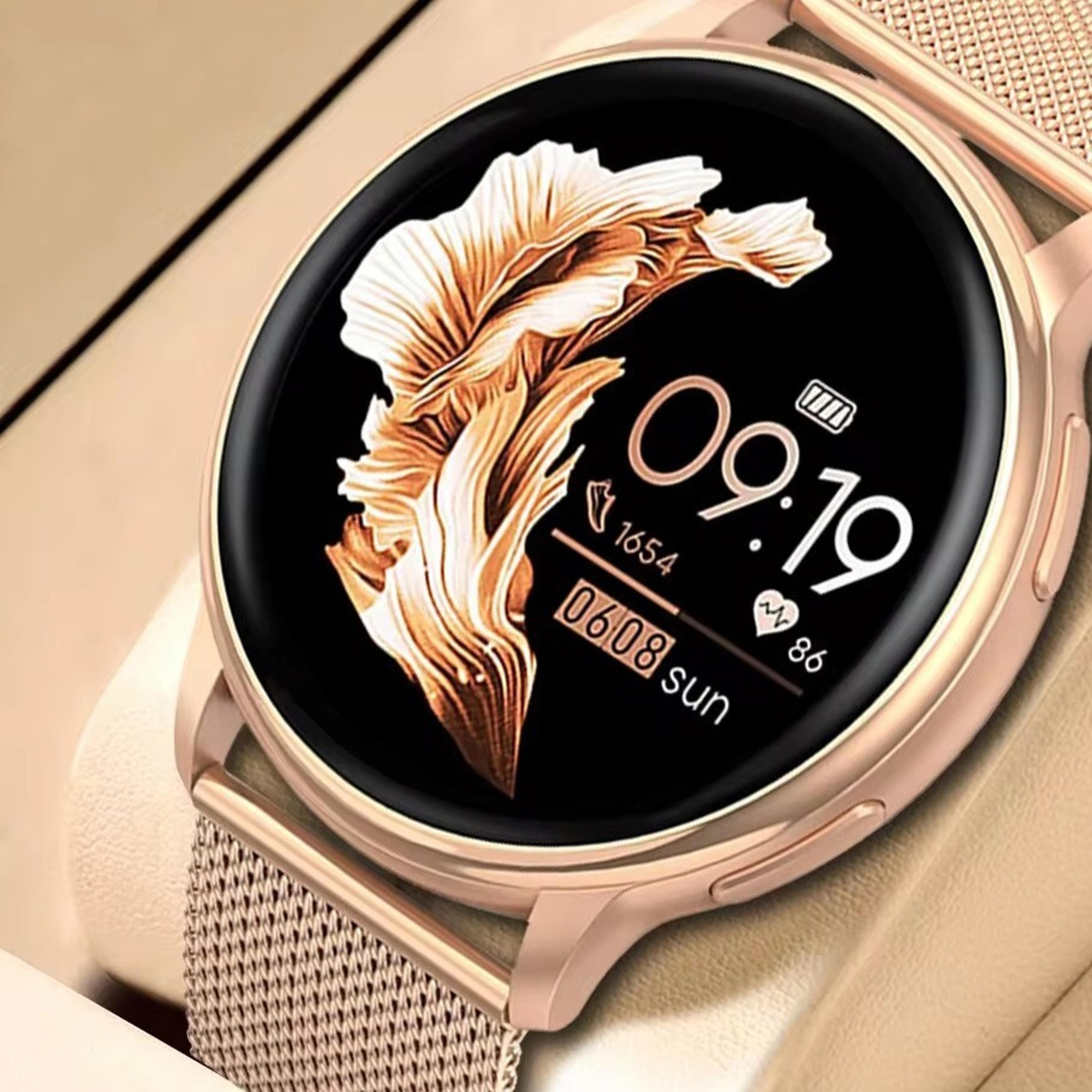 women smart watch bluetooth calling fitness tracker health monitor for daily activity